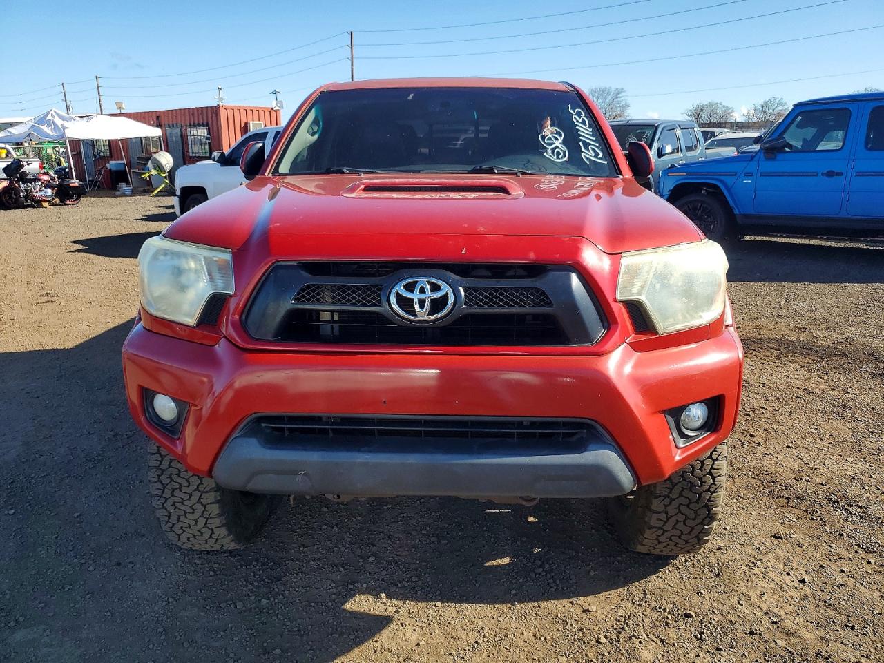 2015 Toyota Tacoma Double Cab Red vin: 3TMLU4EN8FM194280