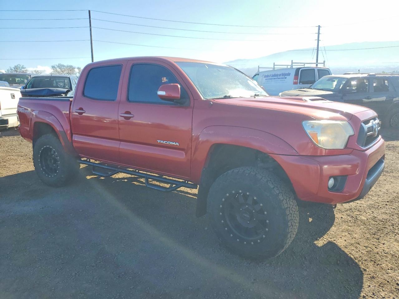 2015 Toyota Tacoma Double Cab Red vin: 3TMLU4EN8FM194280