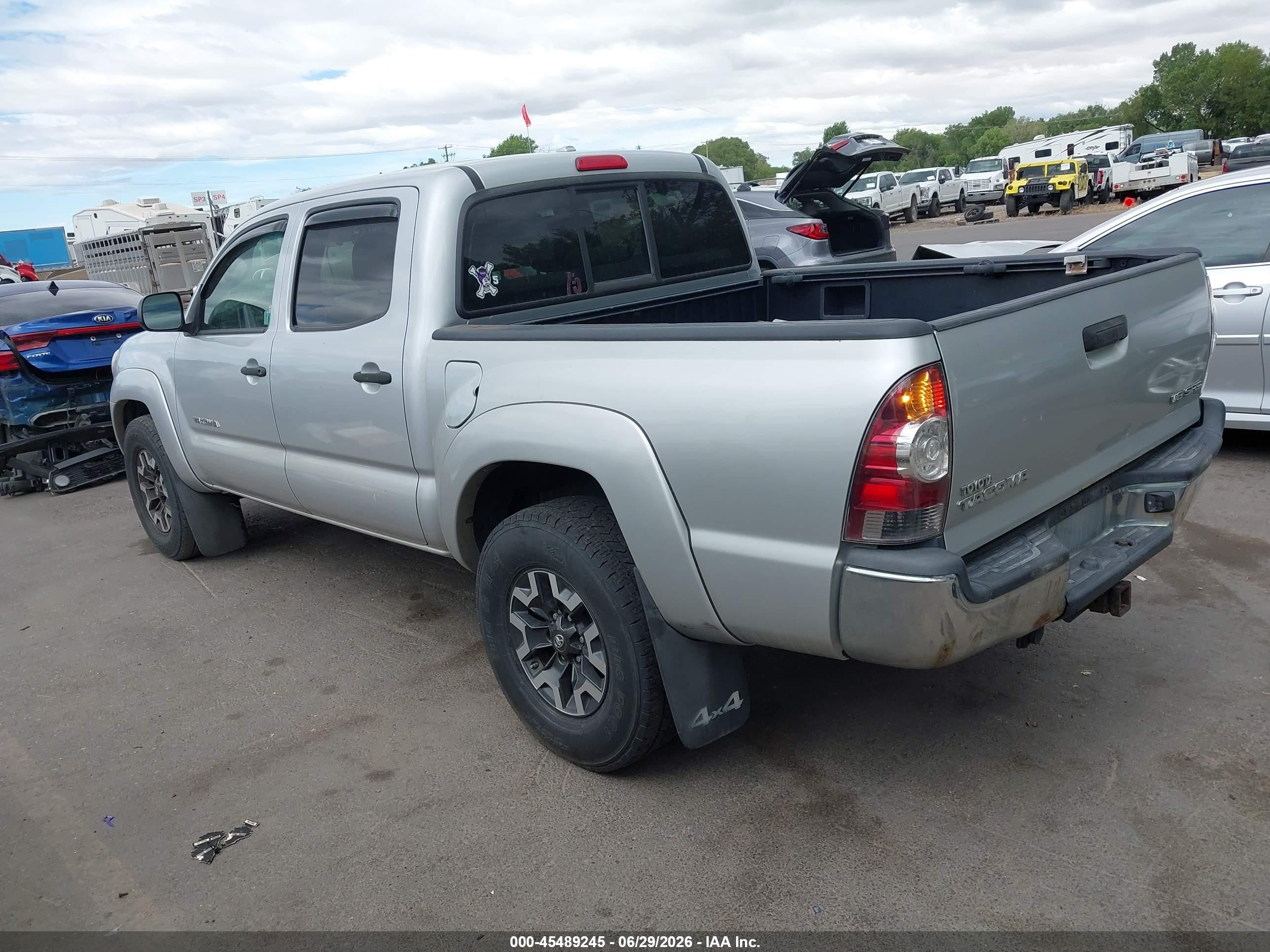 2010 Toyota Tacoma Base V6 Silver vin: 3TMLU4EN9AM039391