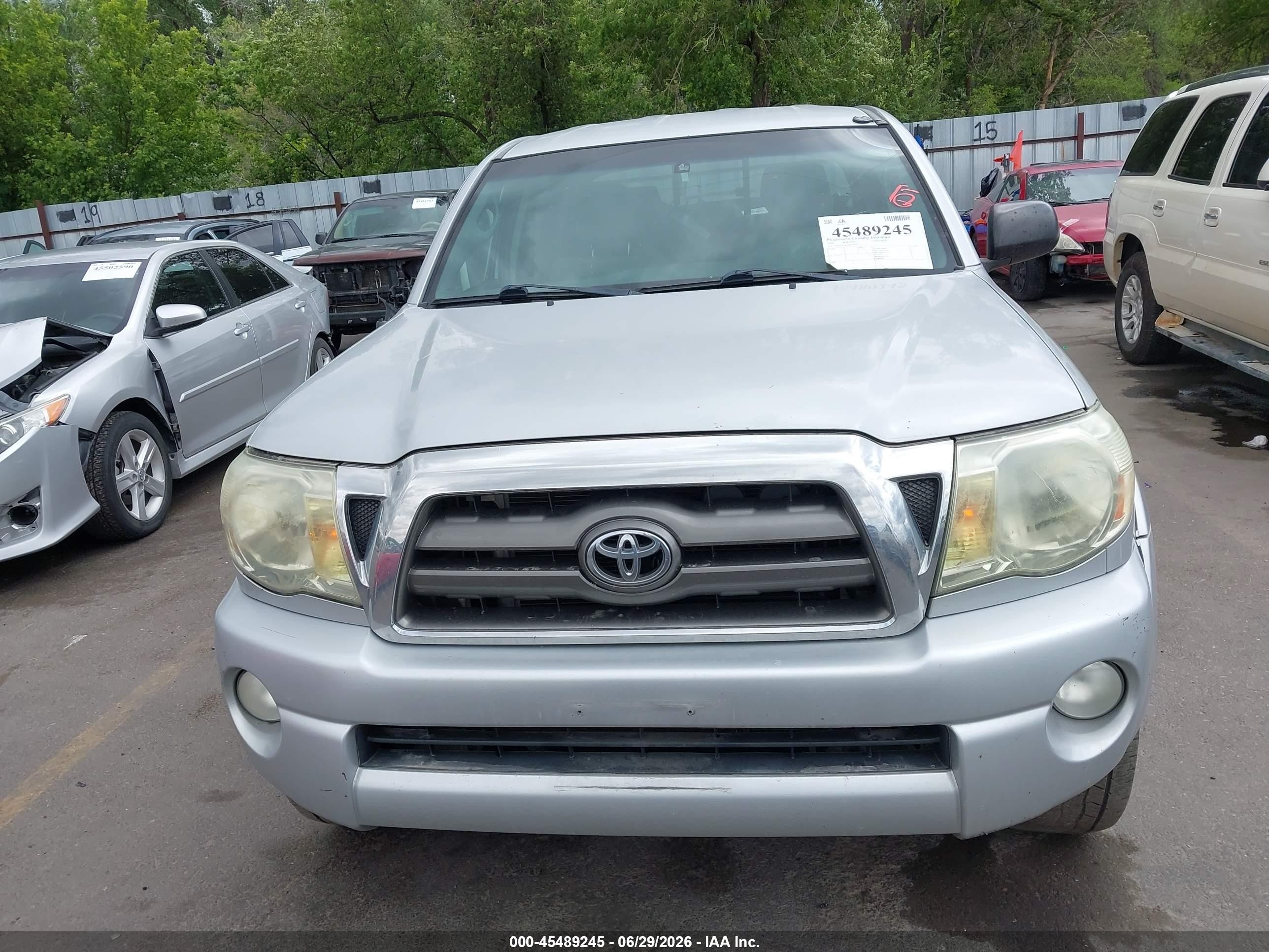 2010 Toyota Tacoma Base V6 Silver vin: 3TMLU4EN9AM039391