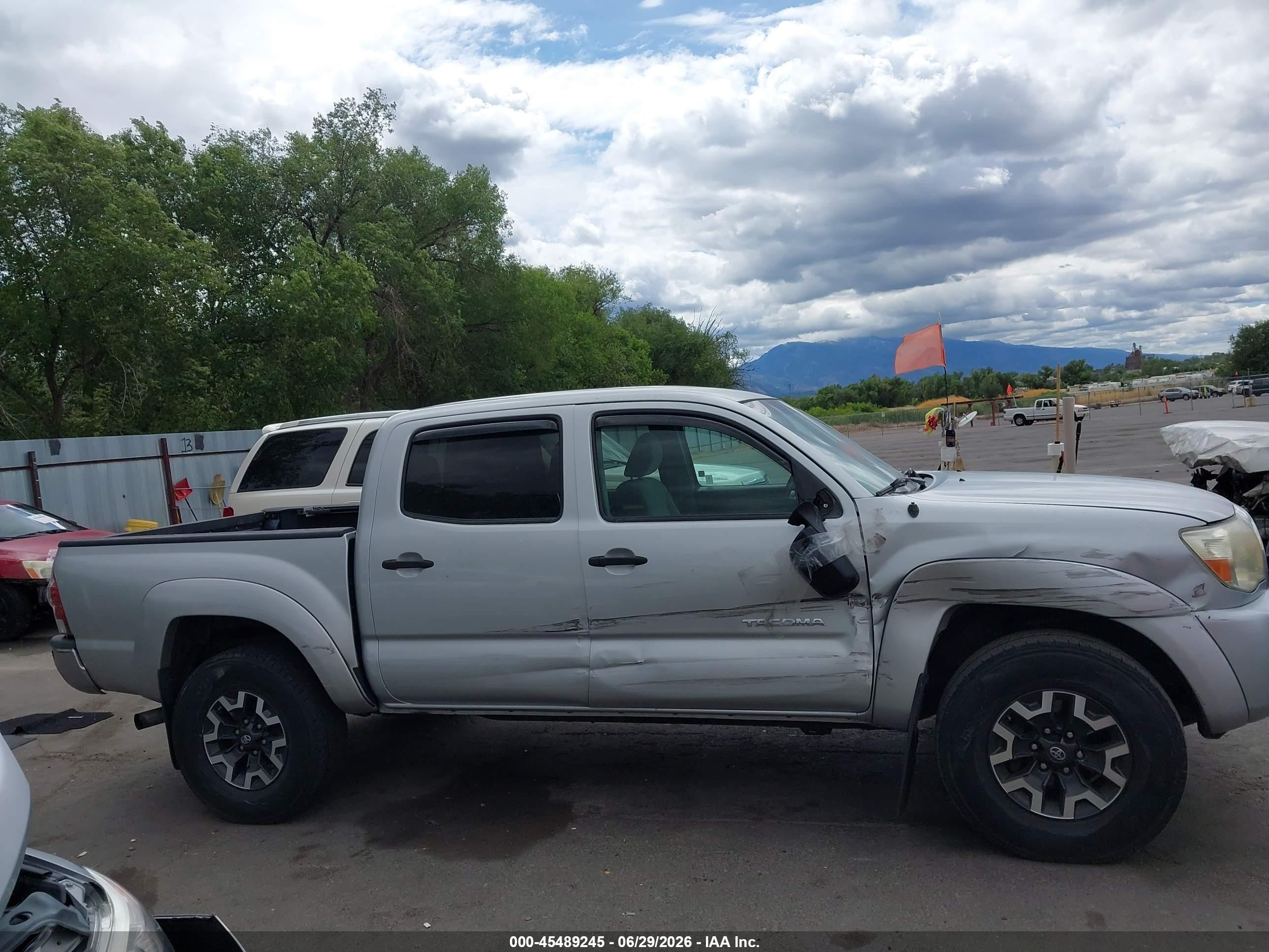 2010 Toyota Tacoma Base V6 Silver vin: 3TMLU4EN9AM039391