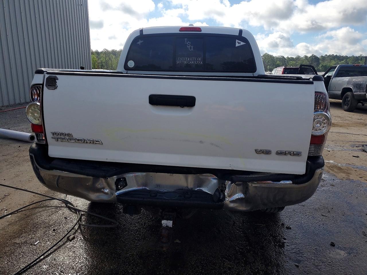 2010 Toyota Tacoma Double Cab White vin: 3TMLU4EN9AM039794