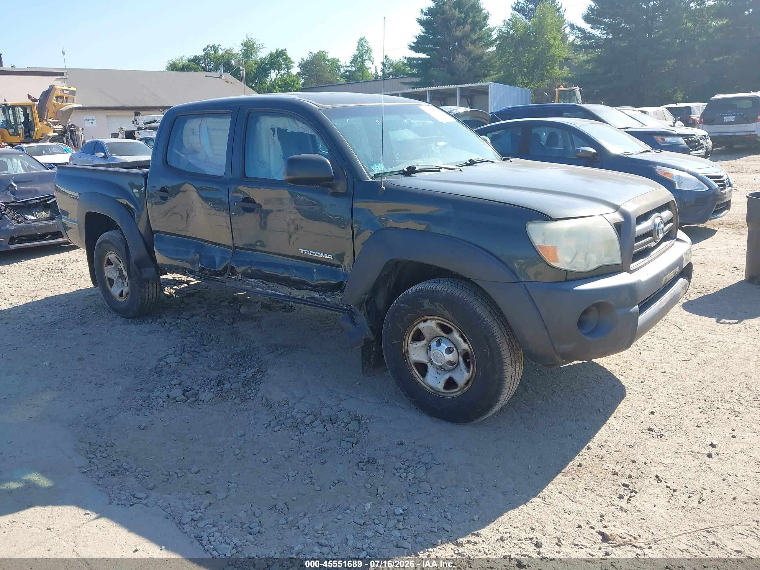 2010 Toyota Tacoma Base V6 Black vin: 3TMLU4EN9AM046826