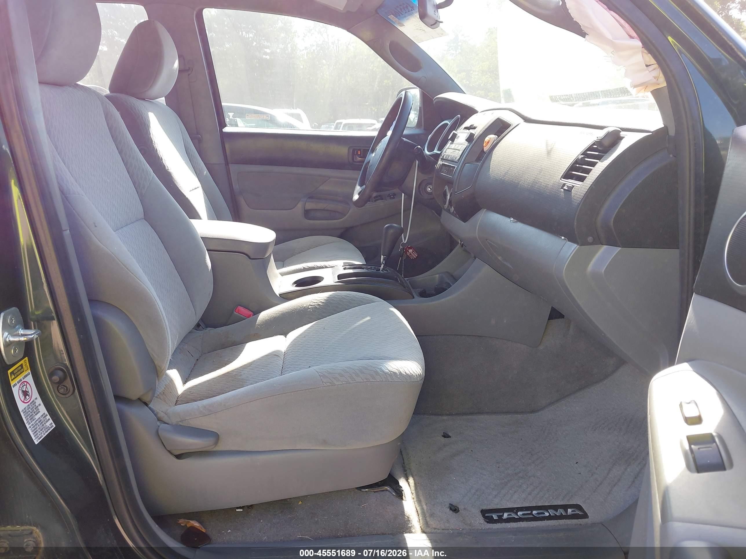 2010 Toyota Tacoma Base V6 Black vin: 3TMLU4EN9AM046826
