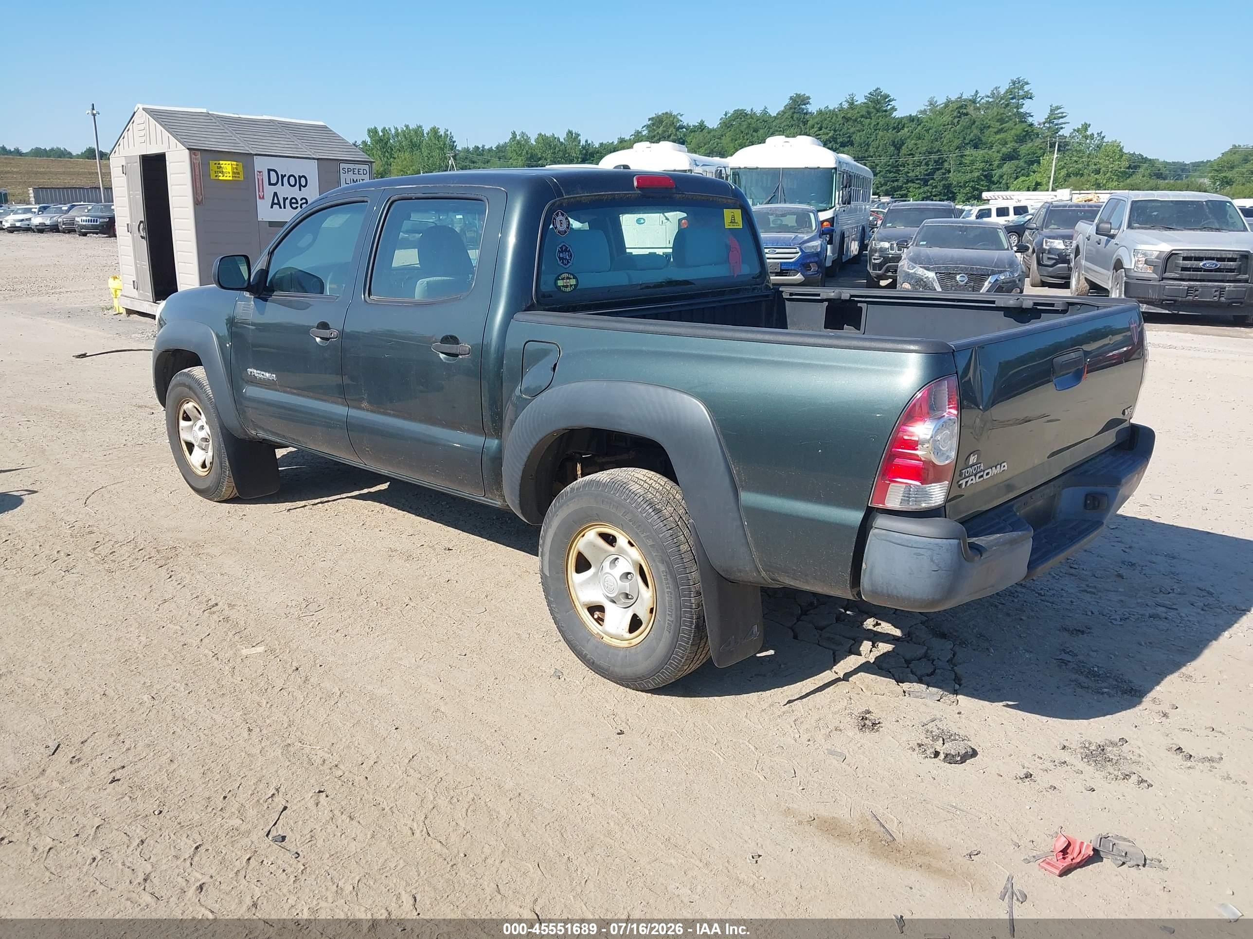 2010 Toyota Tacoma Base V6 Black vin: 3TMLU4EN9AM046826