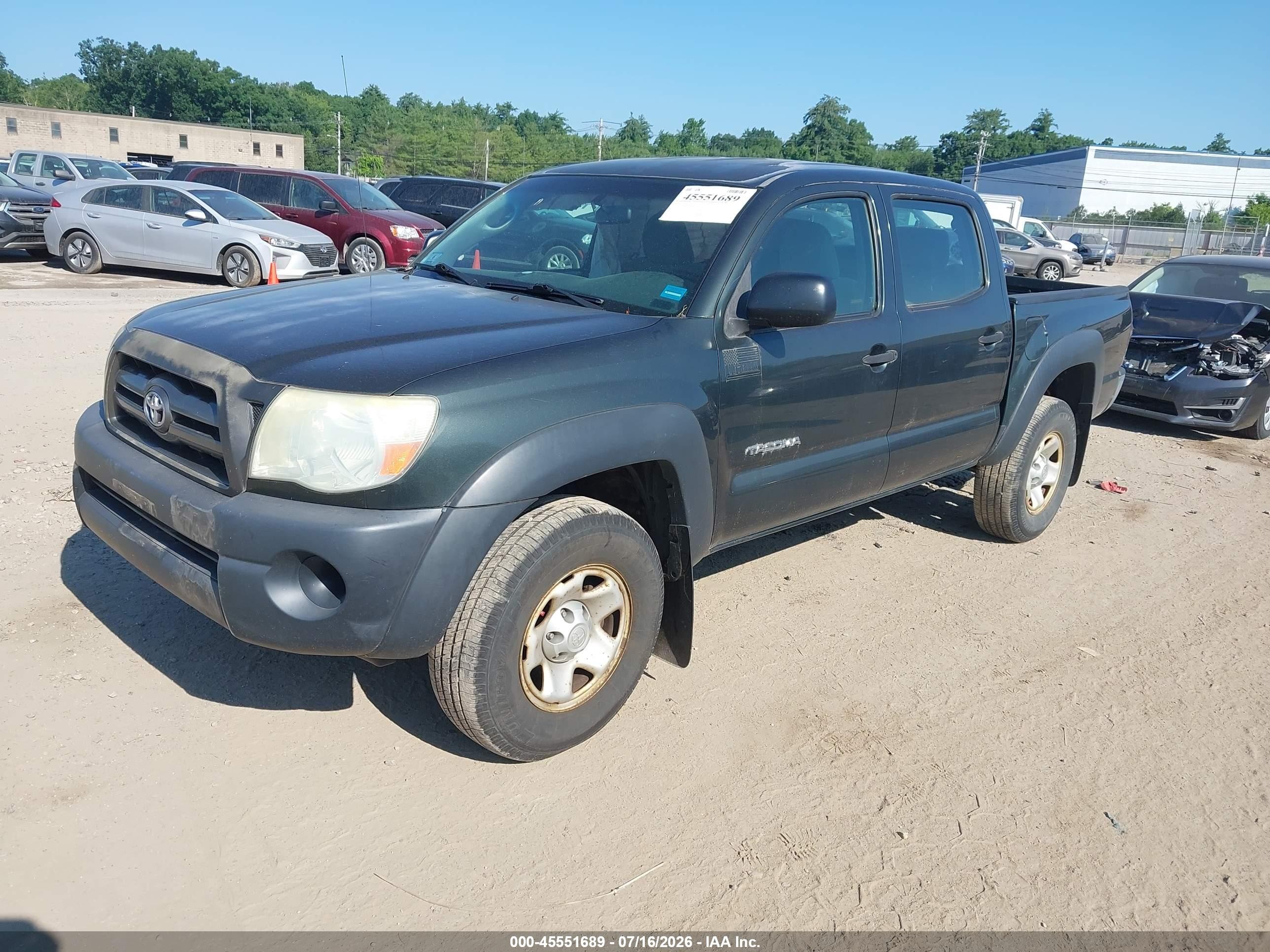 2010 Toyota Tacoma Base V6 Black vin: 3TMLU4EN9AM046826