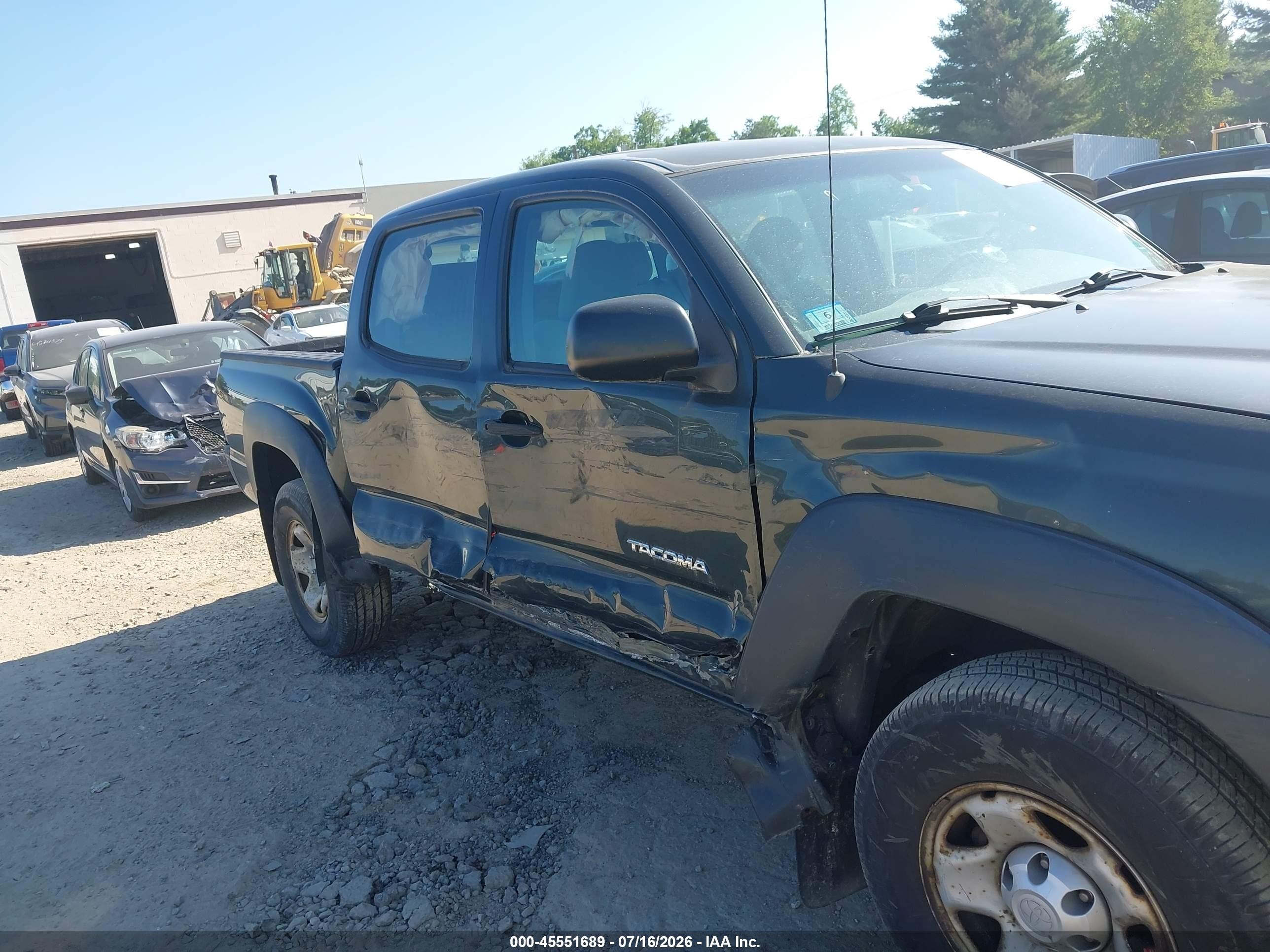 2010 Toyota Tacoma Base V6 Black vin: 3TMLU4EN9AM046826