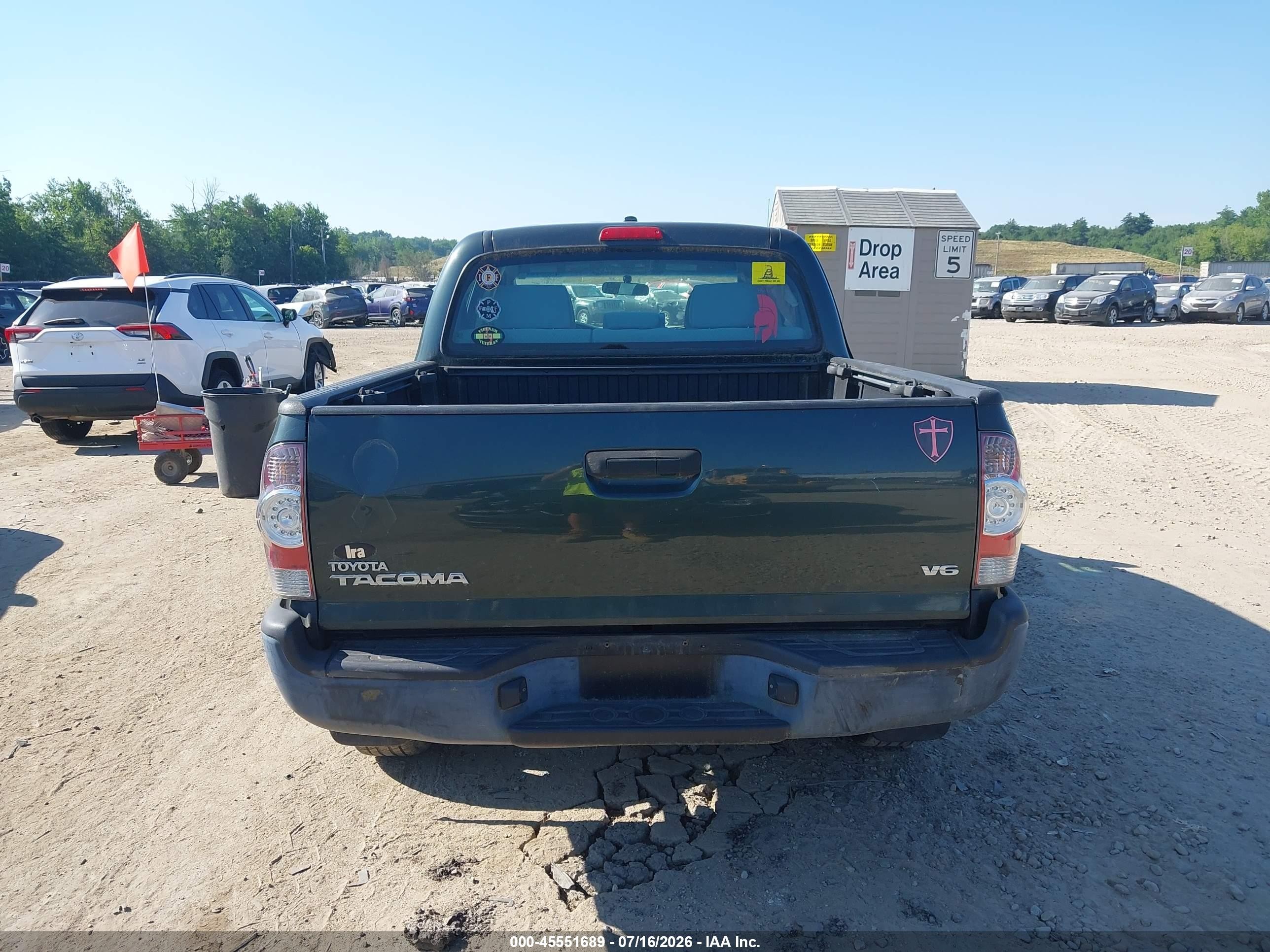 2010 Toyota Tacoma Base V6 Black vin: 3TMLU4EN9AM046826
