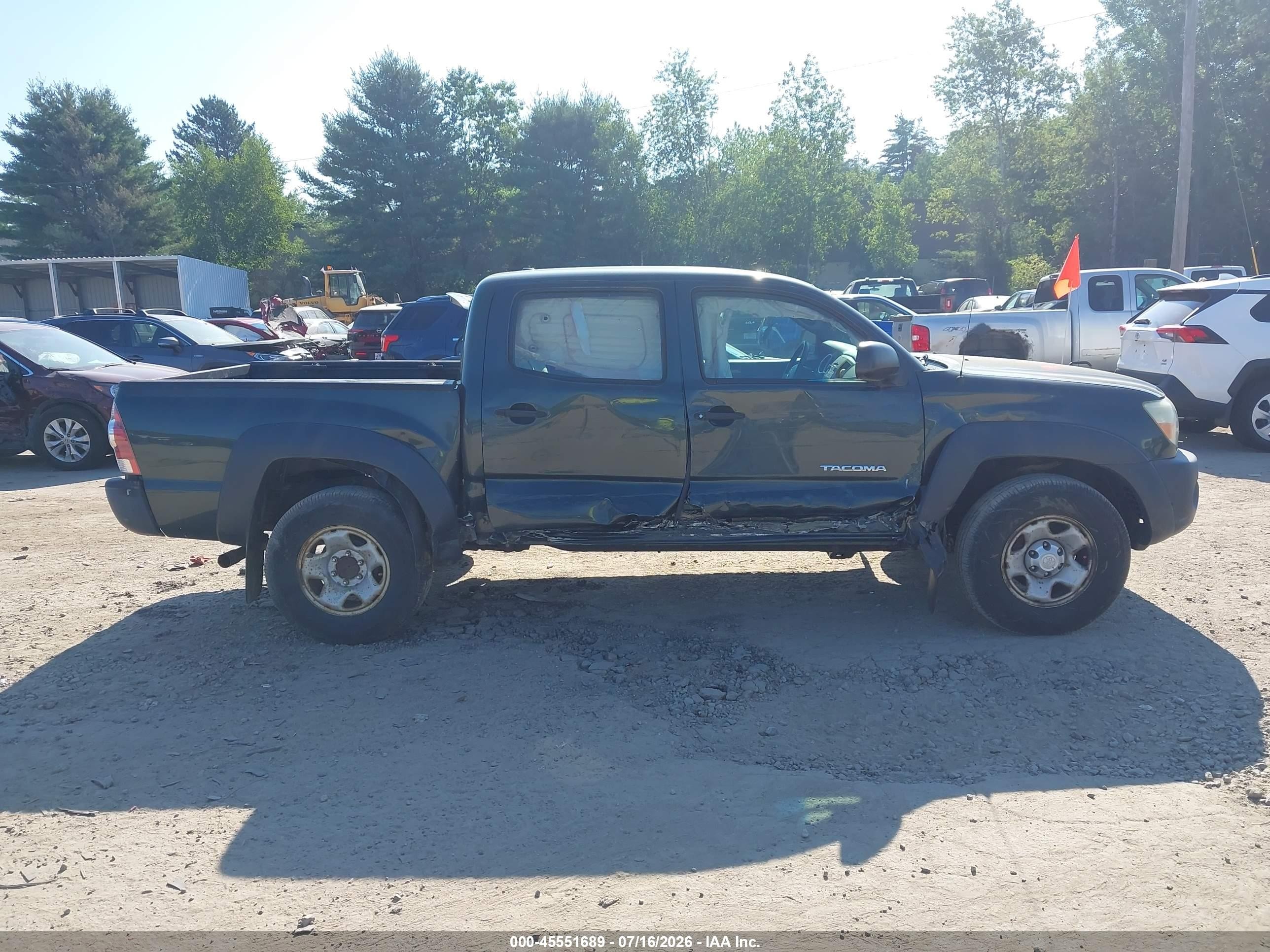 2010 Toyota Tacoma Base V6 Black vin: 3TMLU4EN9AM046826