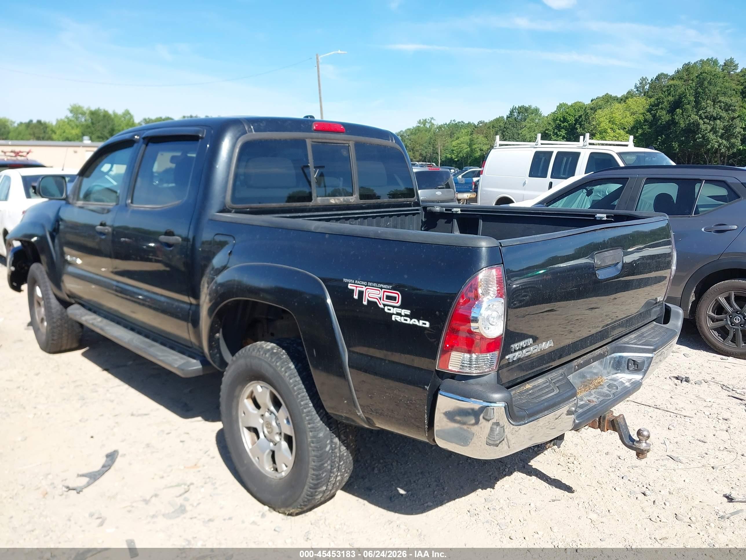 2010 Toyota Tacoma Double Cab Black vin: 3TMLU4EN9AM049581