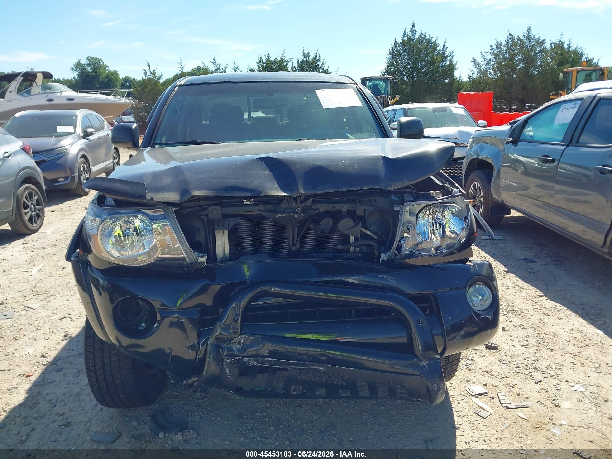2010 Toyota Tacoma Double Cab Black vin: 3TMLU4EN9AM049581