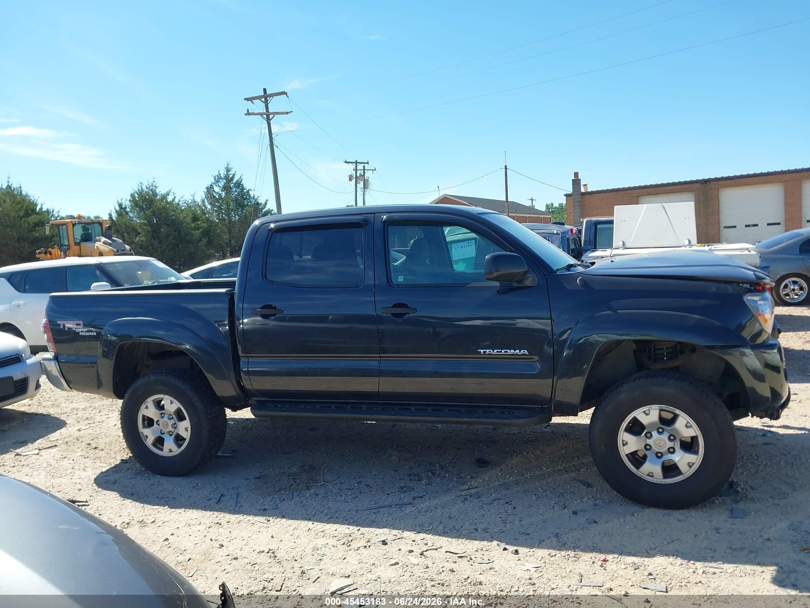2010 Toyota Tacoma Double Cab Black vin: 3TMLU4EN9AM049581