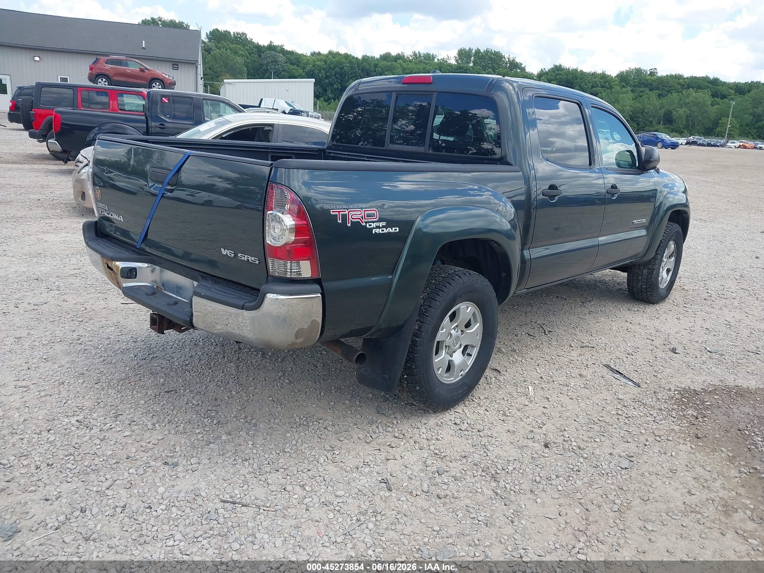 2010 Toyota Tacoma Base V6 Gray vin: 3TMLU4EN9AM052576