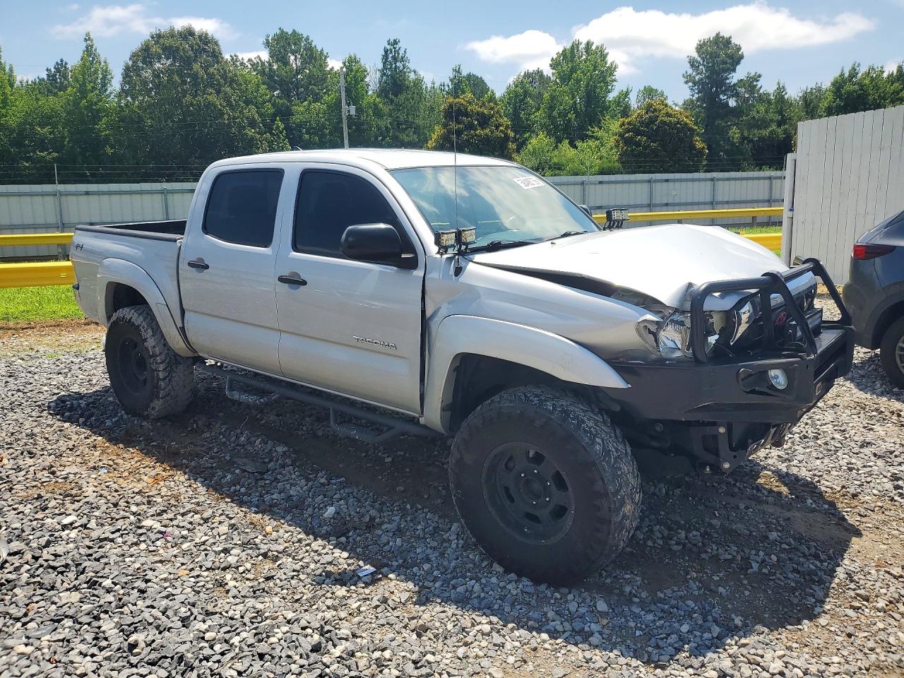2012 Toyota Tacoma Double Cab Серебряный vin: 3TMLU4EN9CM082017