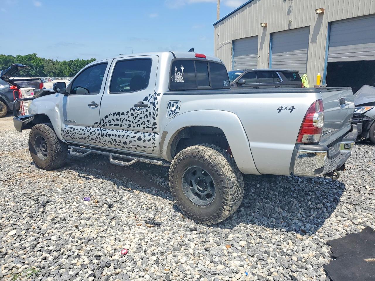 2012 Toyota Tacoma Double Cab Серебряный vin: 3TMLU4EN9CM082017