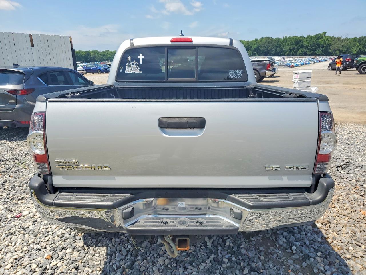 2012 Toyota Tacoma Double Cab Серебряный vin: 3TMLU4EN9CM082017
