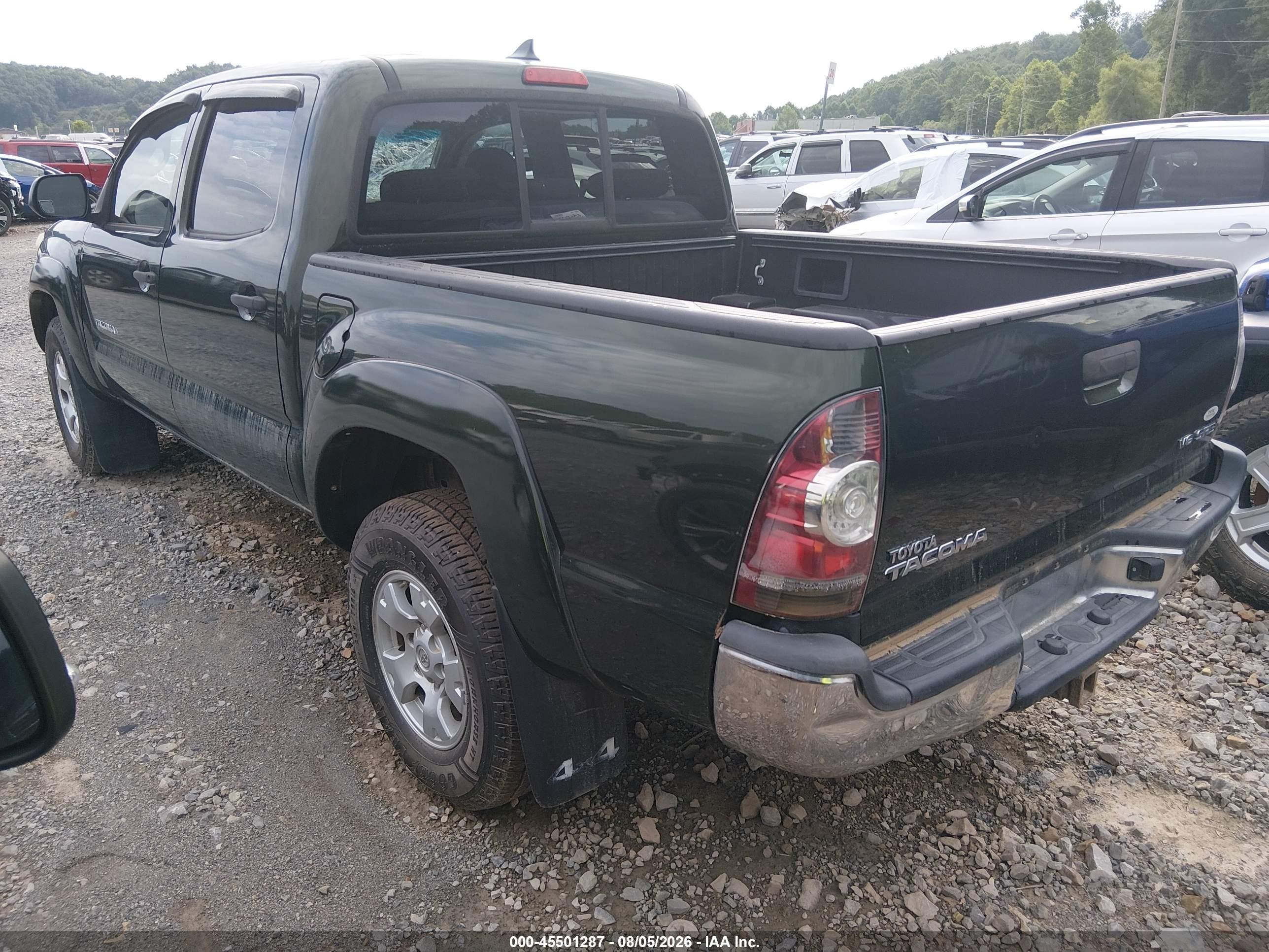 2012 Toyota Tacoma Base V6 Green vin: 3TMLU4EN9CM101746