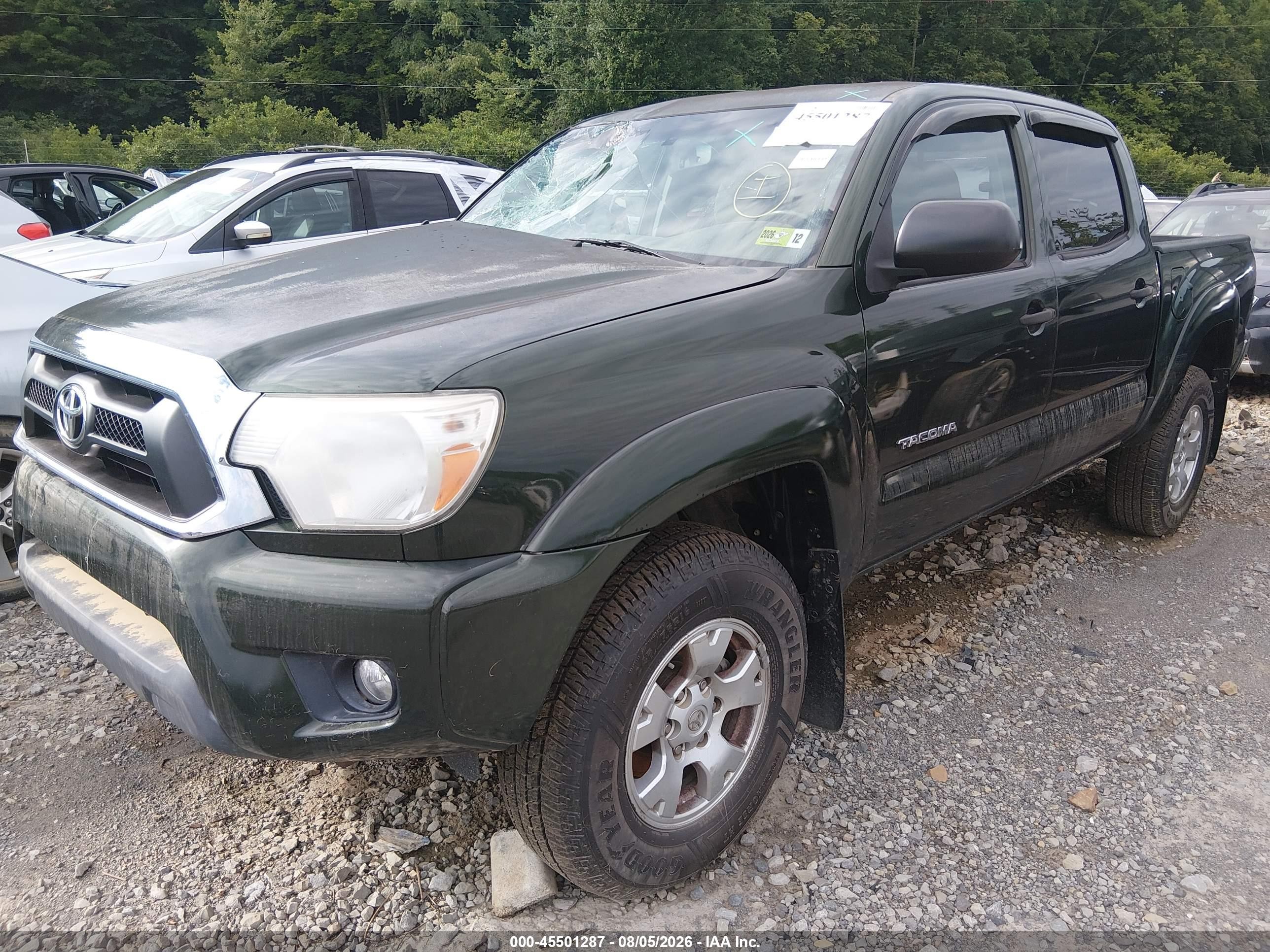 2012 Toyota Tacoma Base V6 Green vin: 3TMLU4EN9CM101746