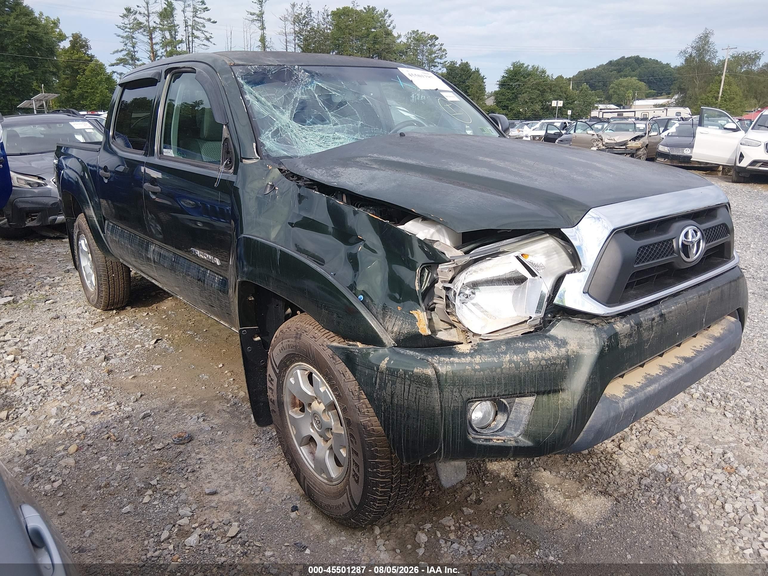 2012 Toyota Tacoma Base V6 Green vin: 3TMLU4EN9CM101746