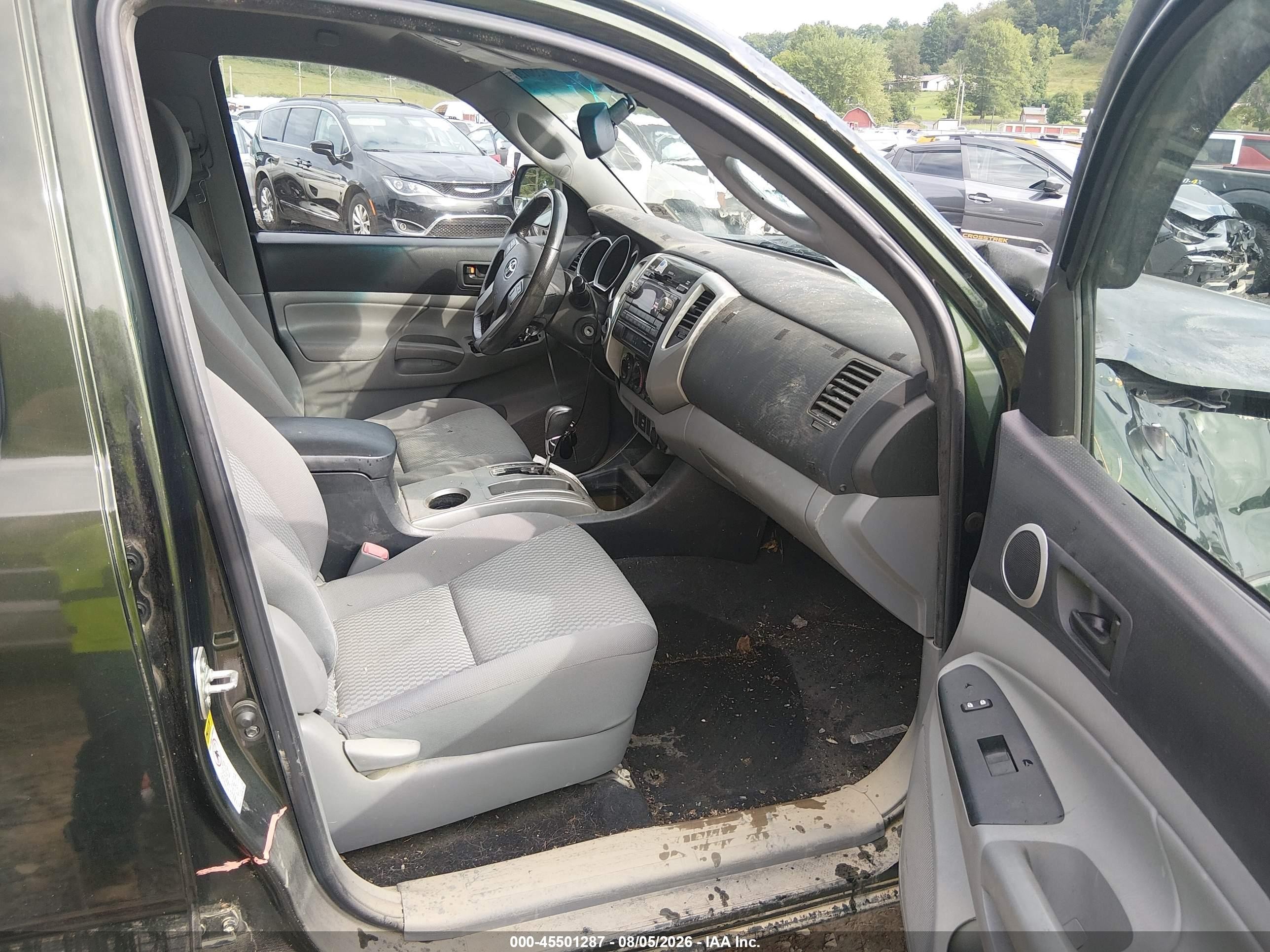 2012 Toyota Tacoma Base V6 Green vin: 3TMLU4EN9CM101746