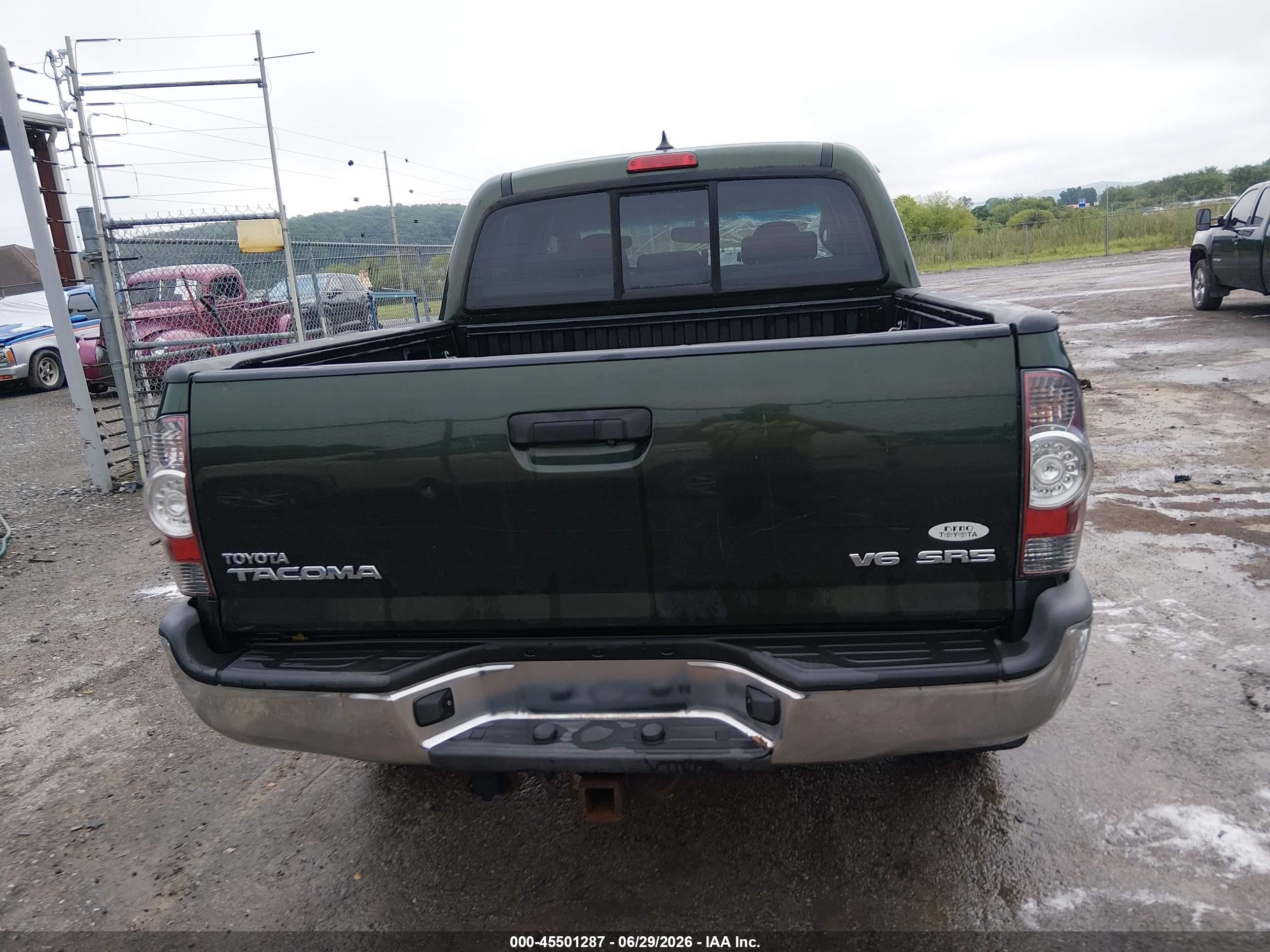2012 Toyota Tacoma Base V6 Green vin: 3TMLU4EN9CM101746