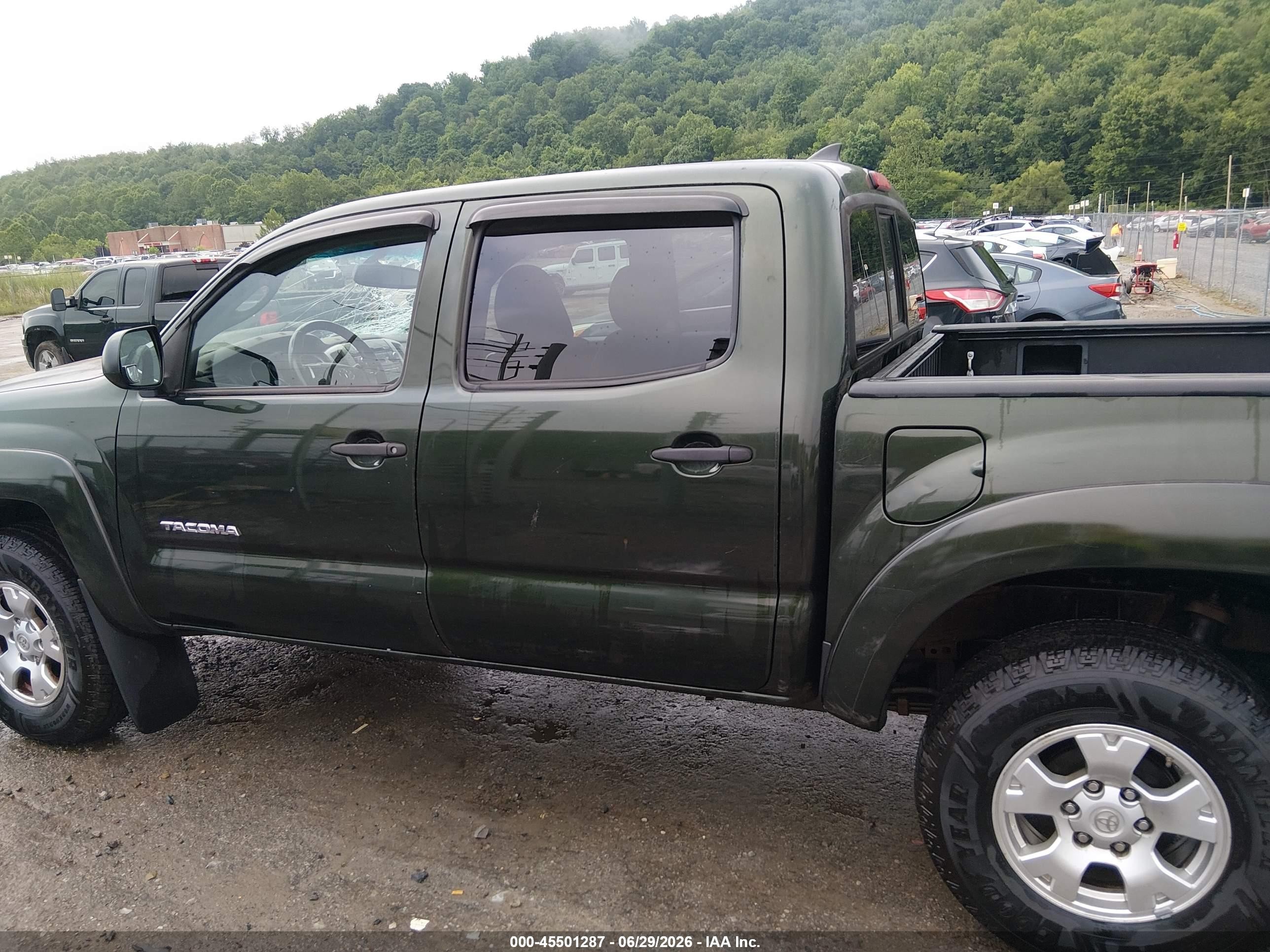 2012 Toyota Tacoma Base V6 Green vin: 3TMLU4EN9CM101746
