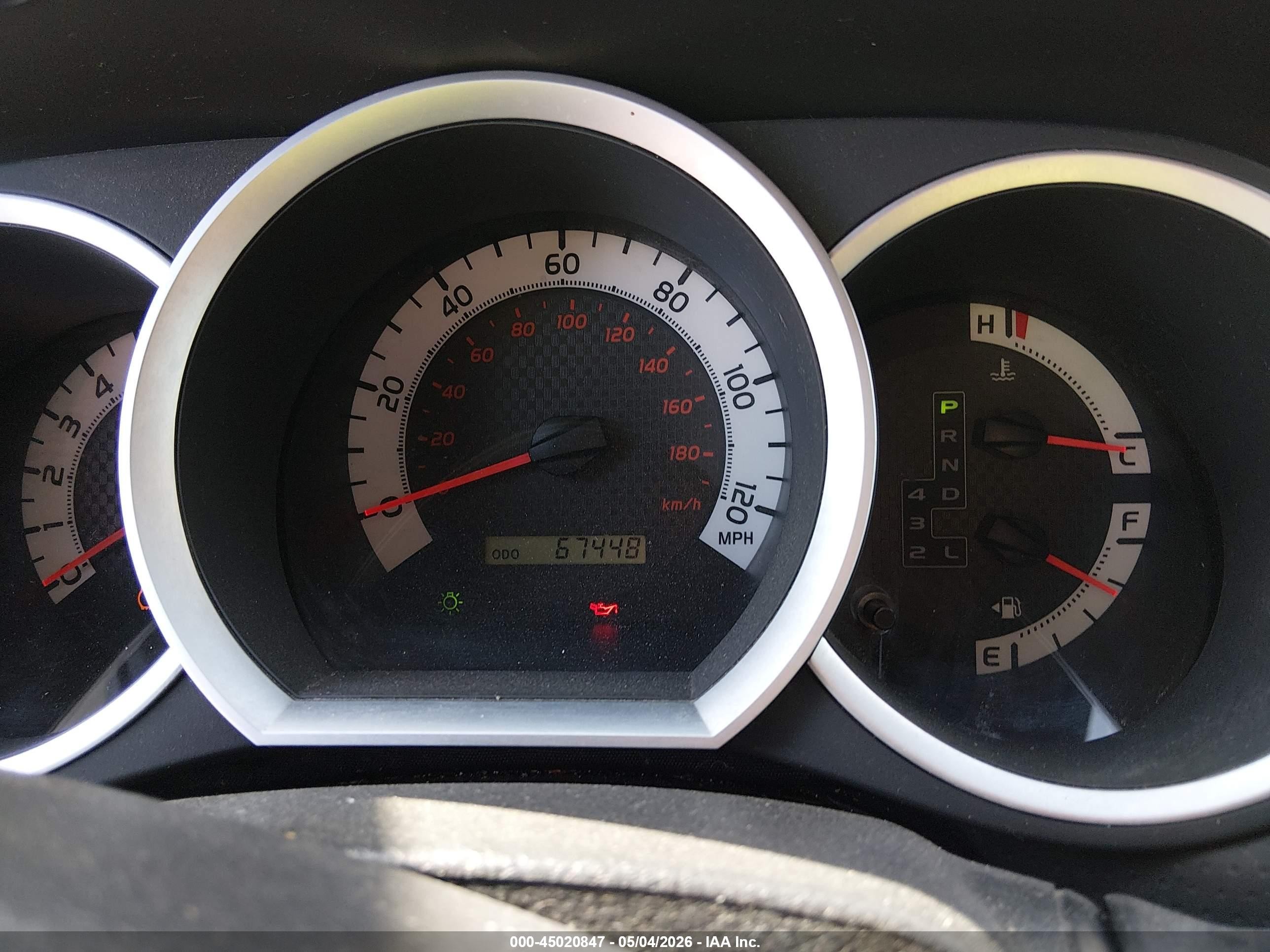 2013 Toyota Tacoma Base V6 Red vin: 3TMLU4EN9DM109587
