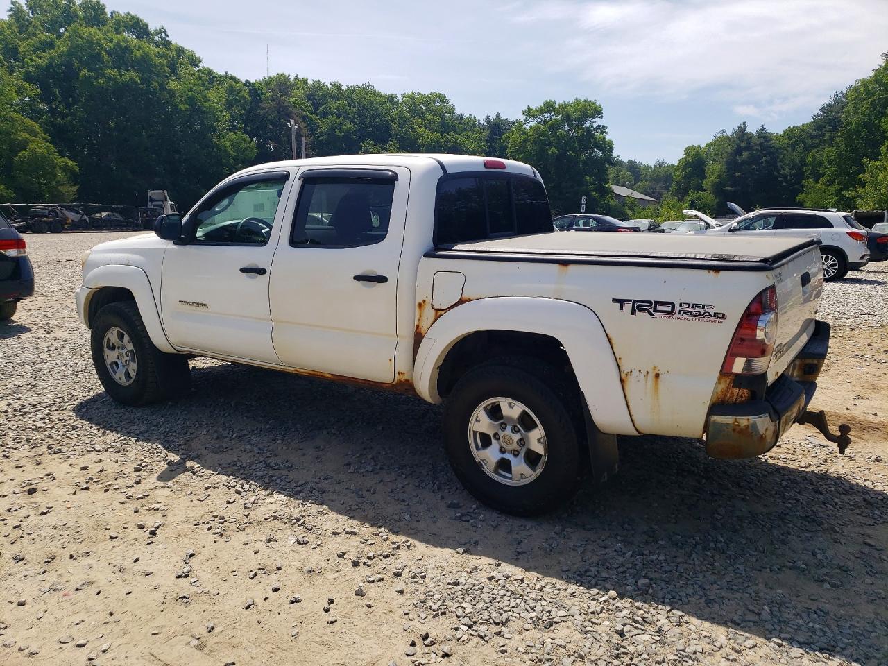 2013 Toyota Tacoma Double Cab Белый vin: 3TMLU4EN9DM111775