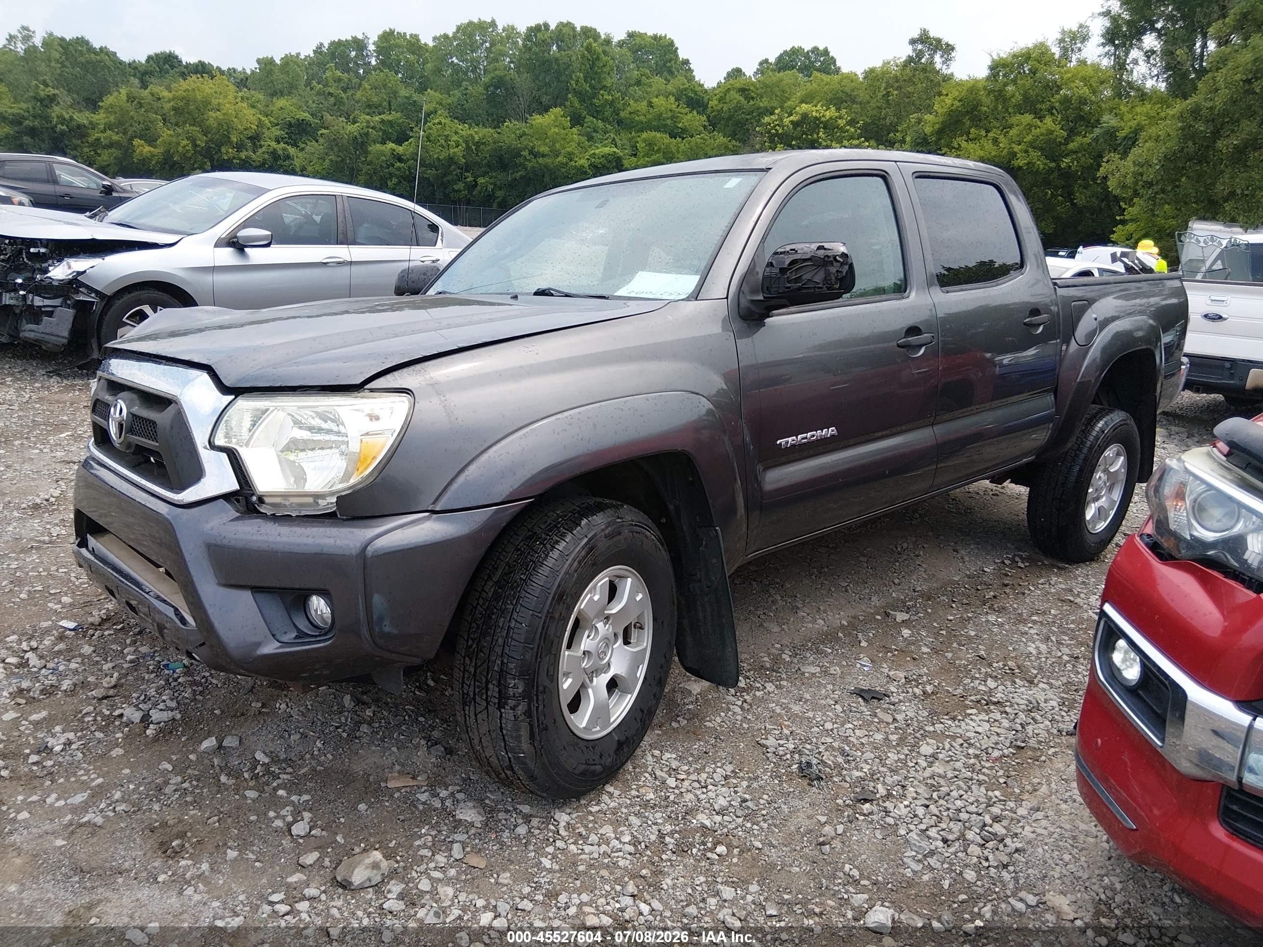 2013 Toyota Tacoma Base V6 Gray vin: 3TMLU4EN9DM119441