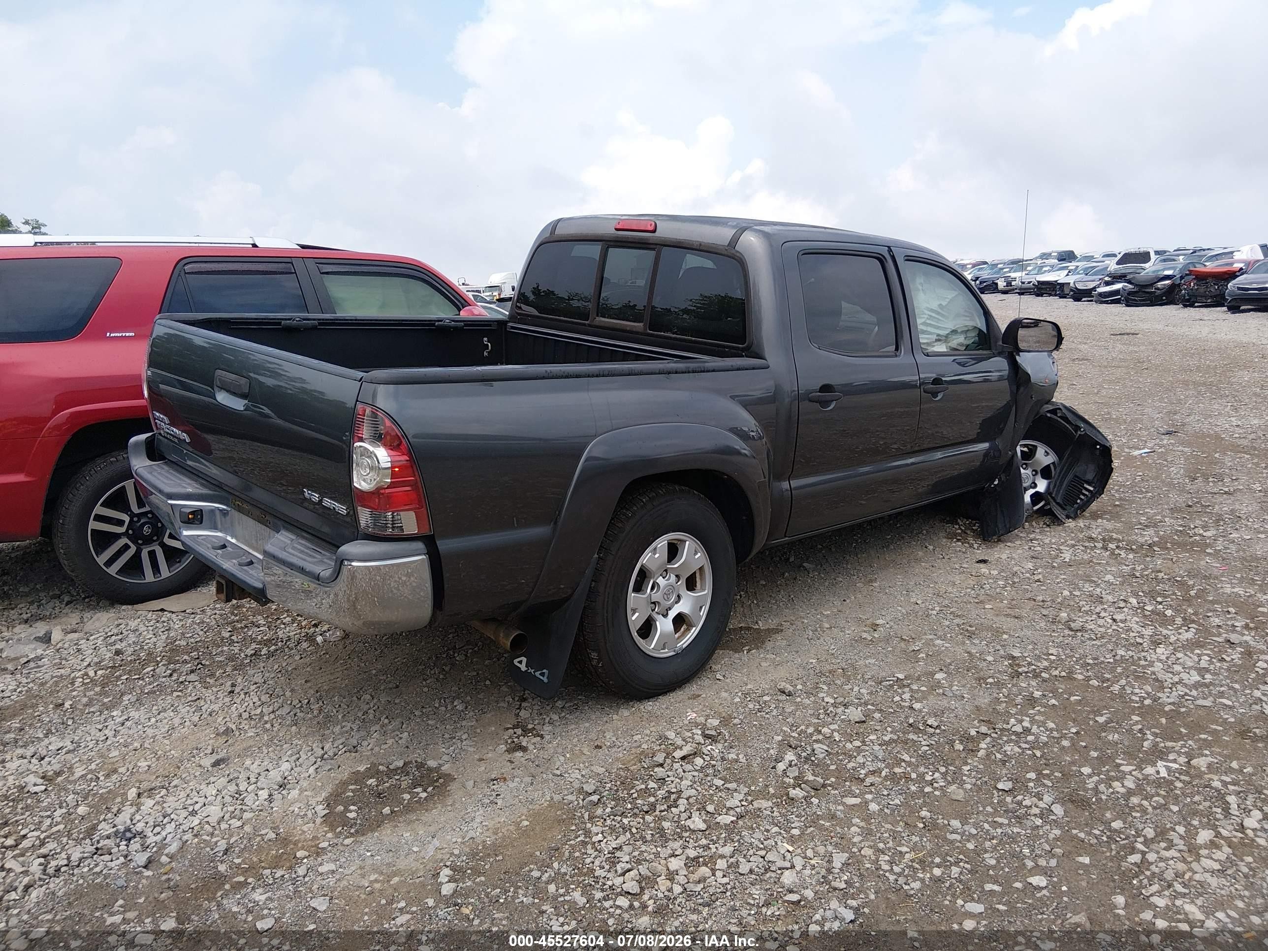 2013 Toyota Tacoma Base V6 Gray vin: 3TMLU4EN9DM119441