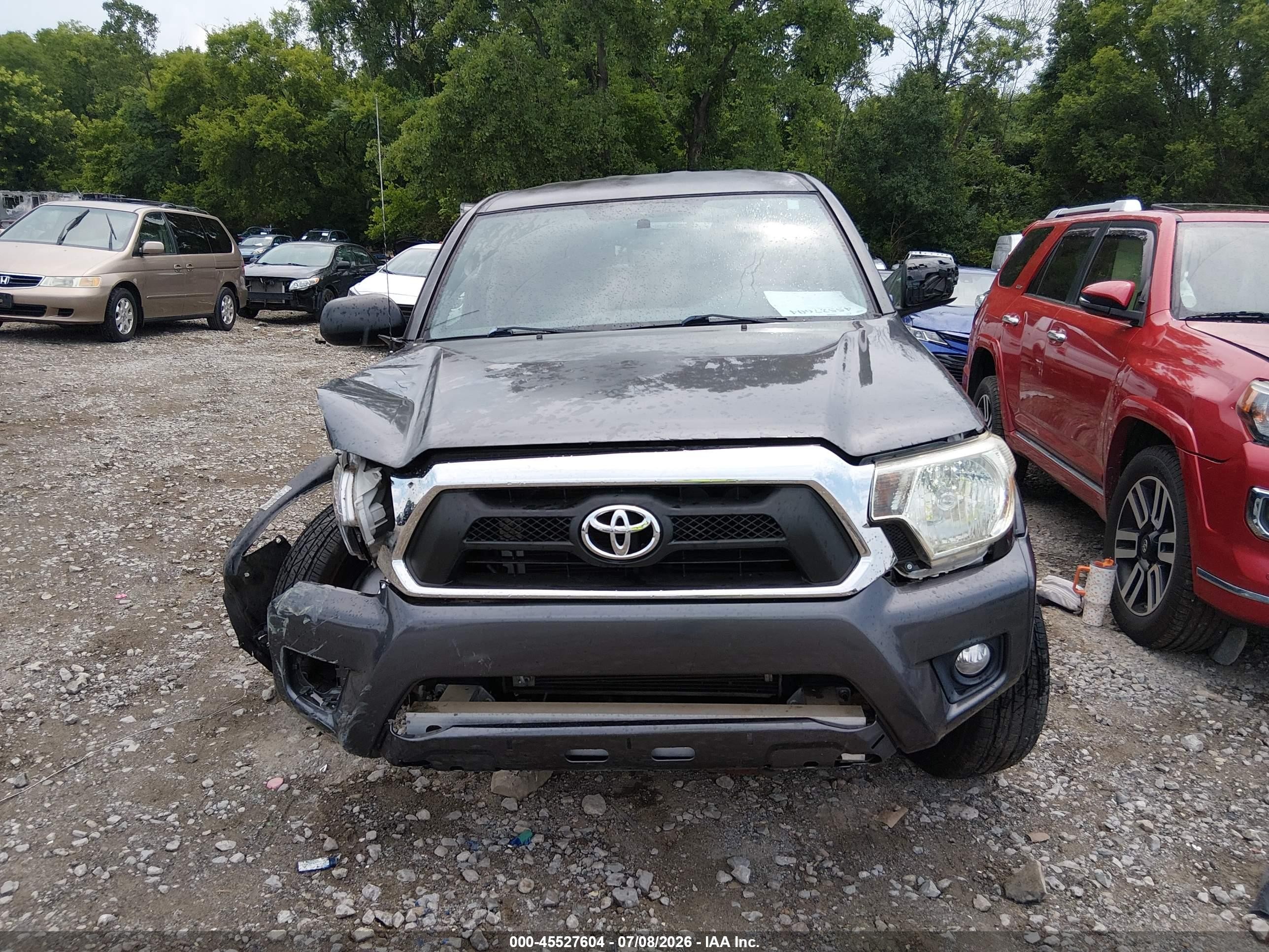 2013 Toyota Tacoma Base V6 Gray vin: 3TMLU4EN9DM119441
