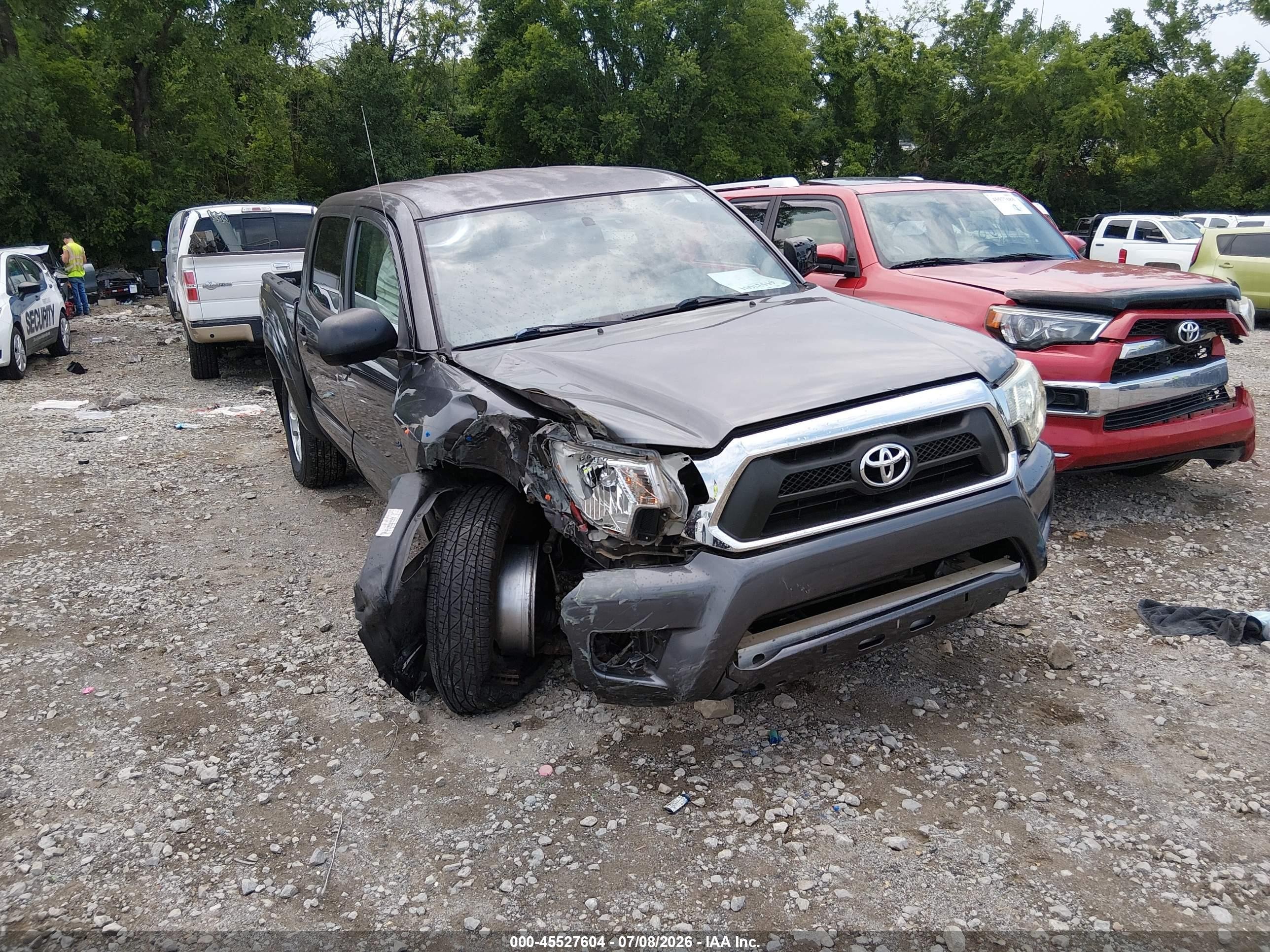 2013 Toyota Tacoma Base V6 Gray vin: 3TMLU4EN9DM119441