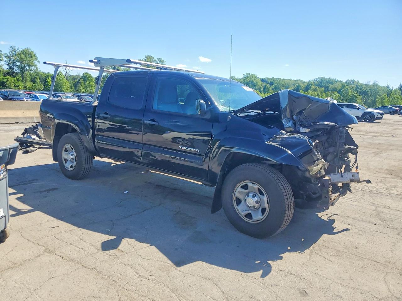 2013 Toyota Tacoma Double Cab Черный vin: 3TMLU4EN9DM128477