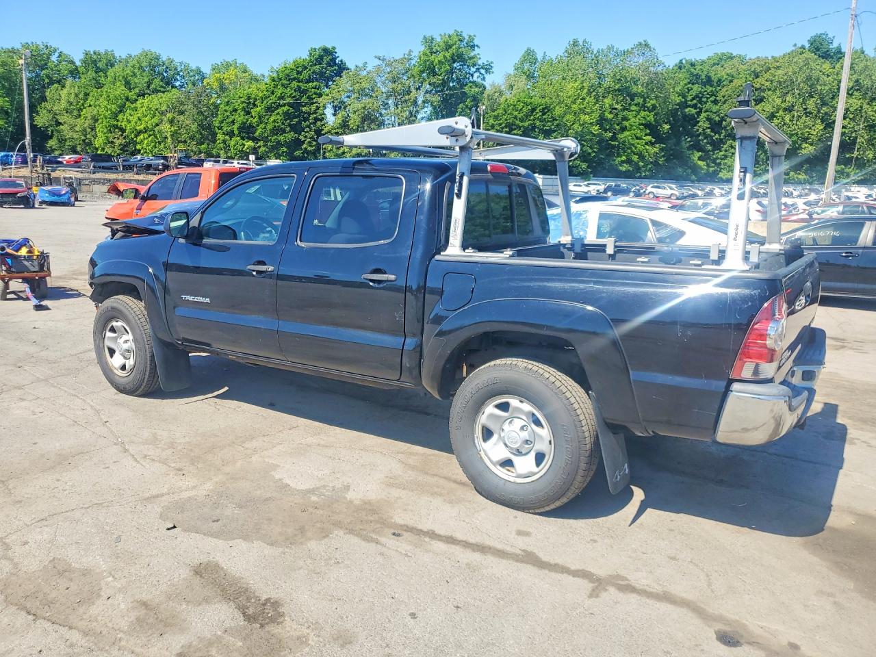 2013 Toyota Tacoma Double Cab Черный vin: 3TMLU4EN9DM128477