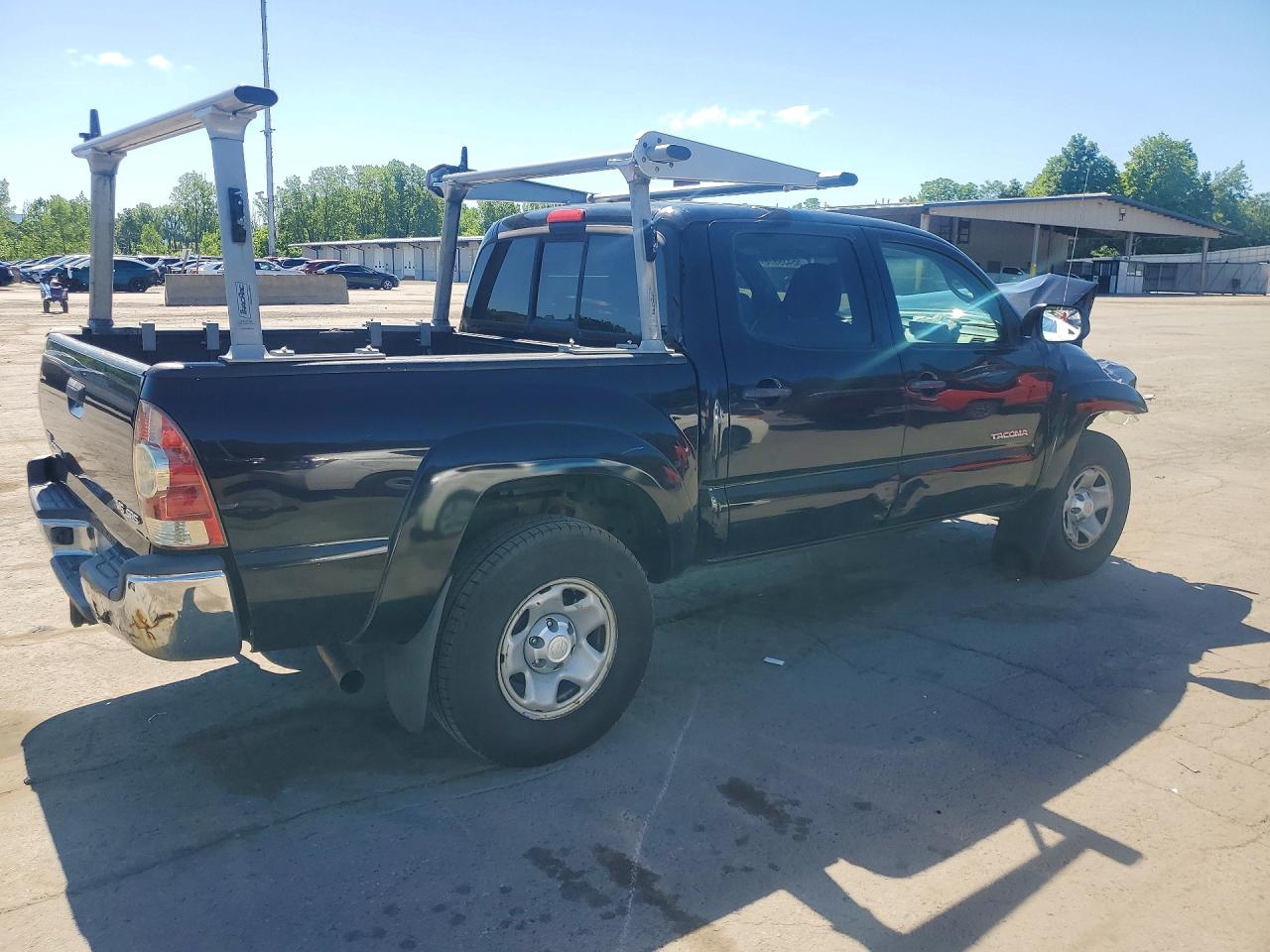 2013 Toyota Tacoma Double Cab Черный vin: 3TMLU4EN9DM128477