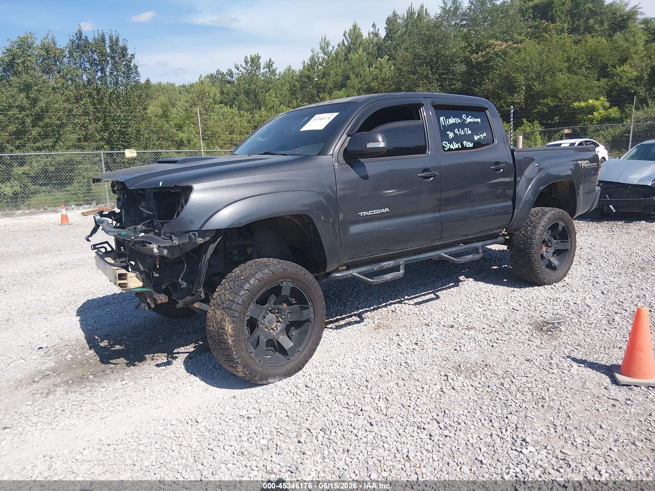 2014 Toyota Tacoma Base V6 Gray vin: 3TMLU4EN9EM152876