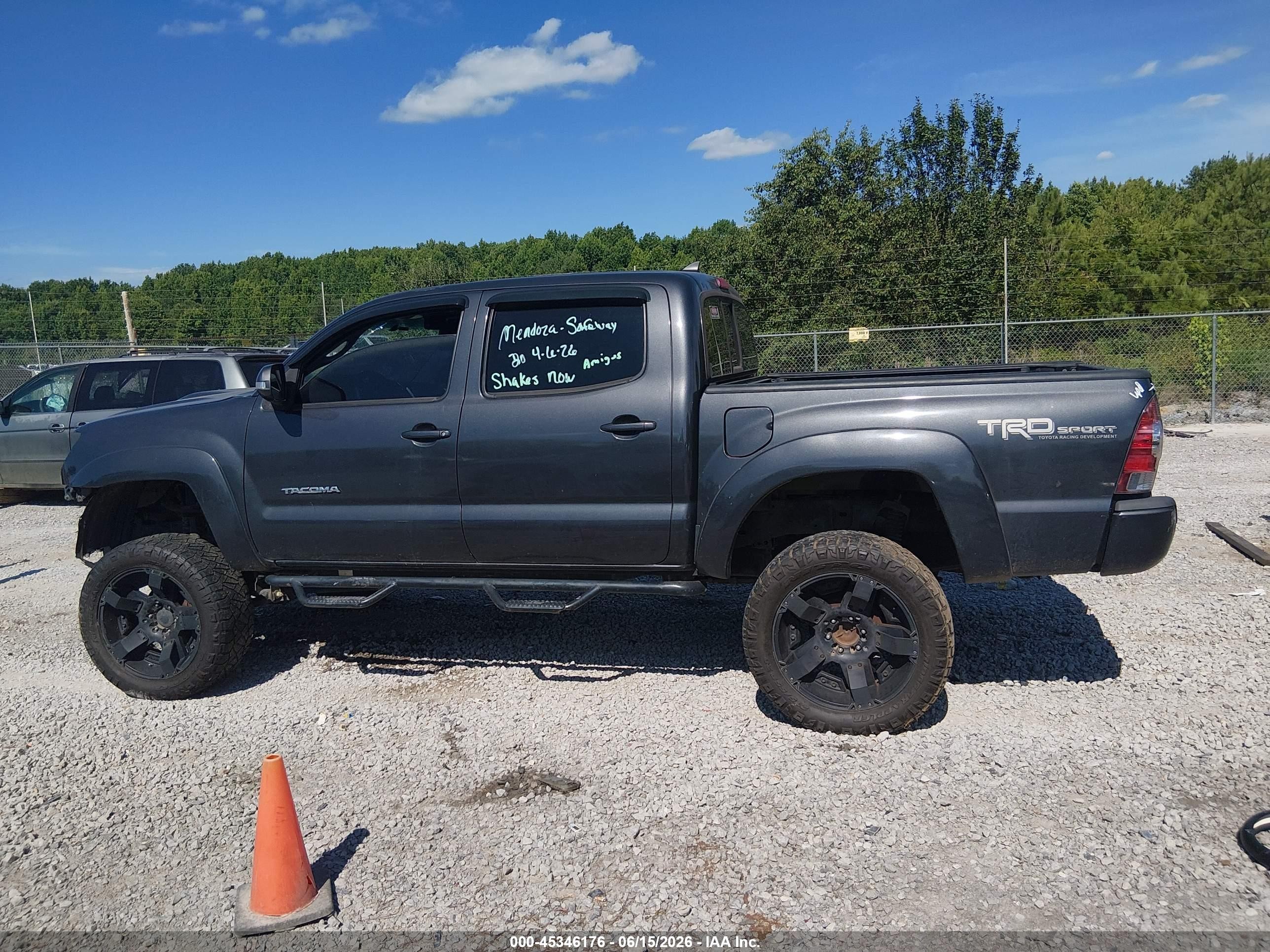 2014 Toyota Tacoma Base V6 Gray vin: 3TMLU4EN9EM152876