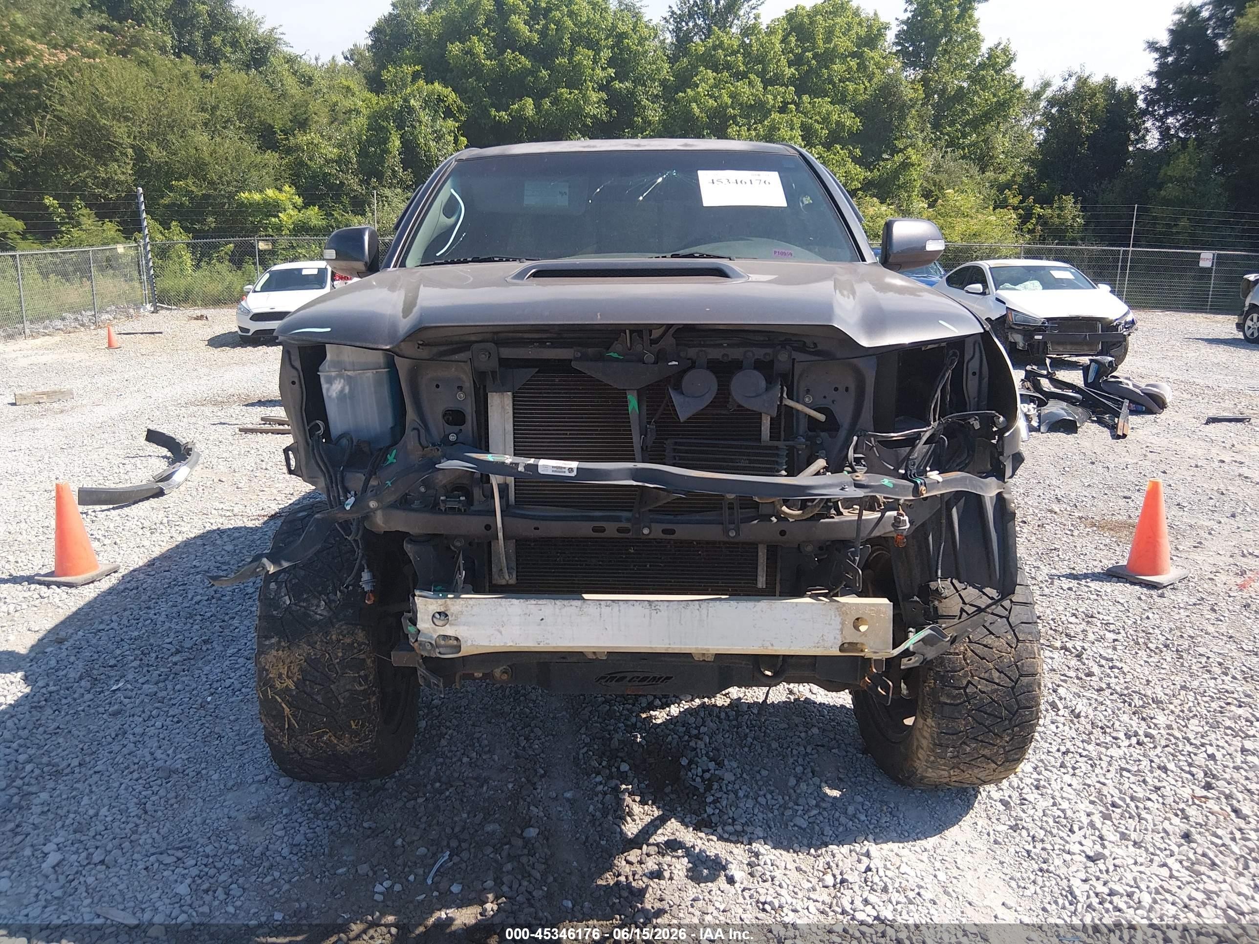 2014 Toyota Tacoma Base V6 Gray vin: 3TMLU4EN9EM152876