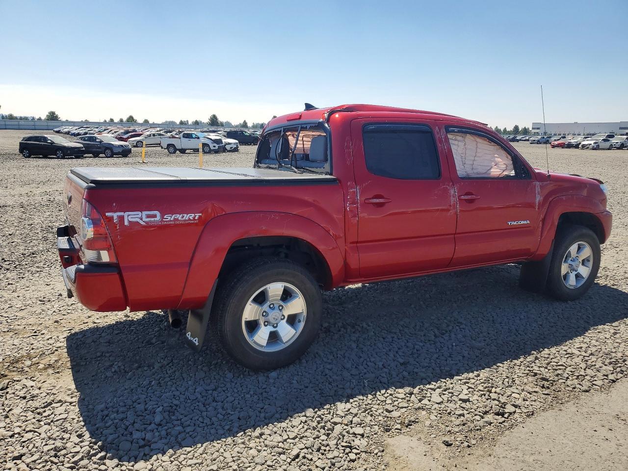 2014 Toyota Tacoma V6 Red vin: 3TMLU4EN9EM160492