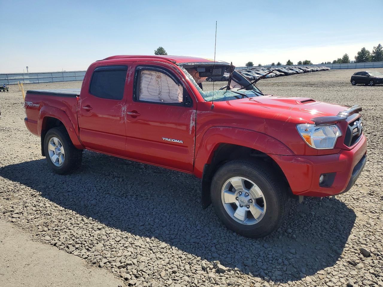 2014 Toyota Tacoma V6 Red vin: 3TMLU4EN9EM160492