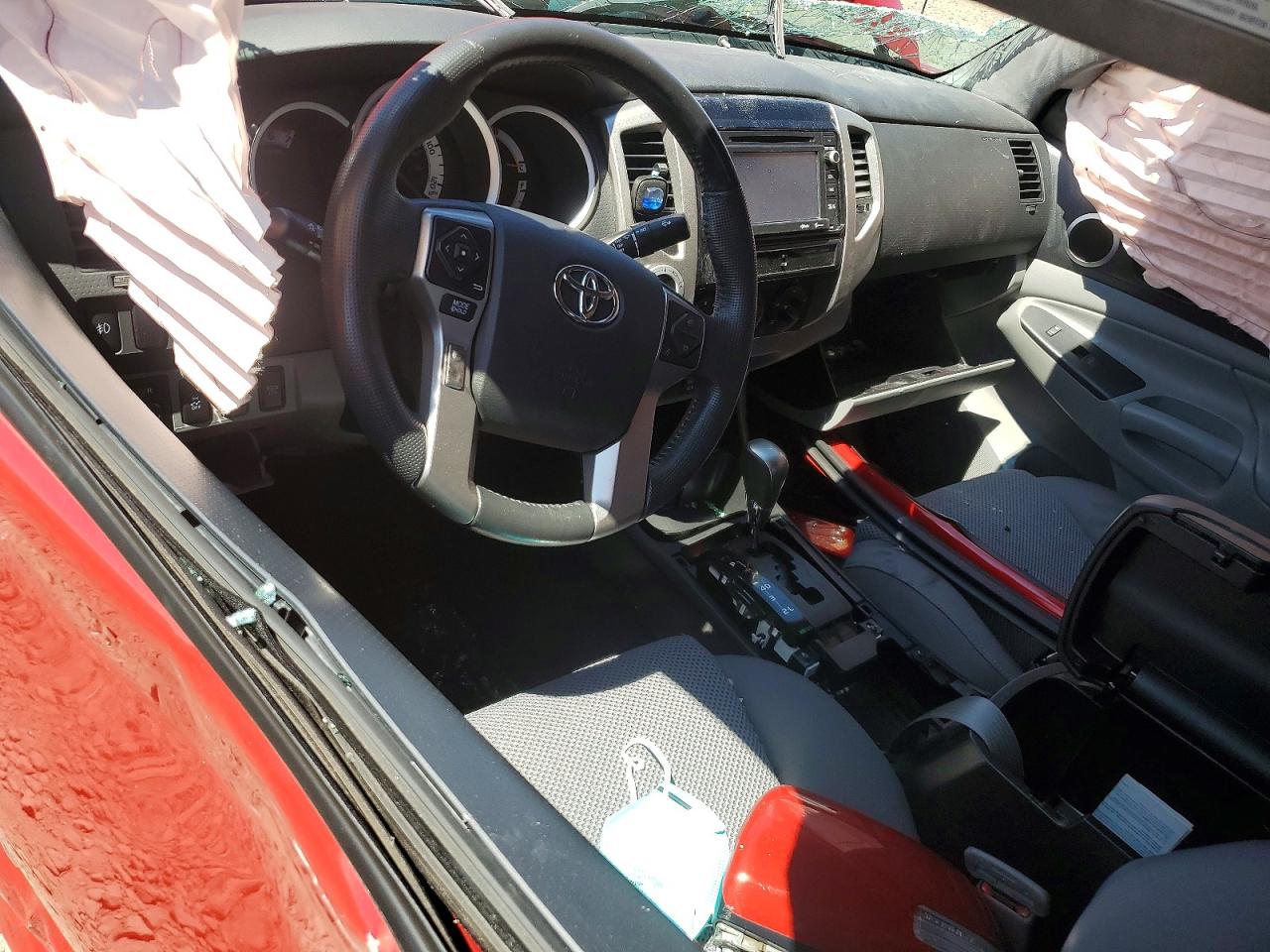 2014 Toyota Tacoma V6 Red vin: 3TMLU4EN9EM160492