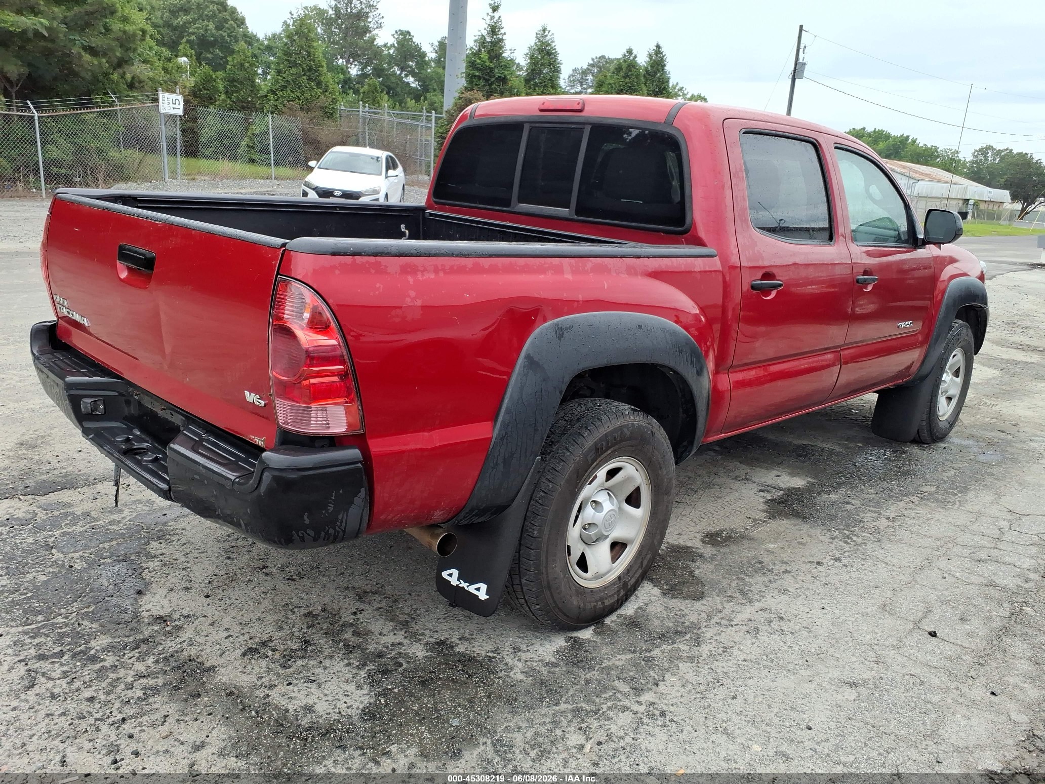 2014 Toyota Tacoma Base V6 Red vin: 3TMLU4EN9EM162453