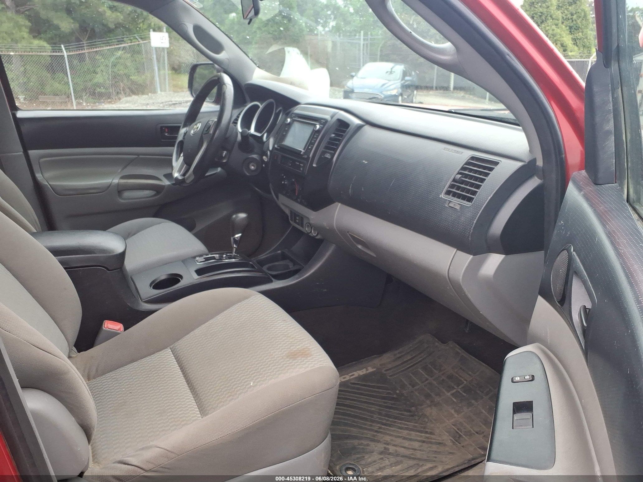 2014 Toyota Tacoma Base V6 Red vin: 3TMLU4EN9EM162453