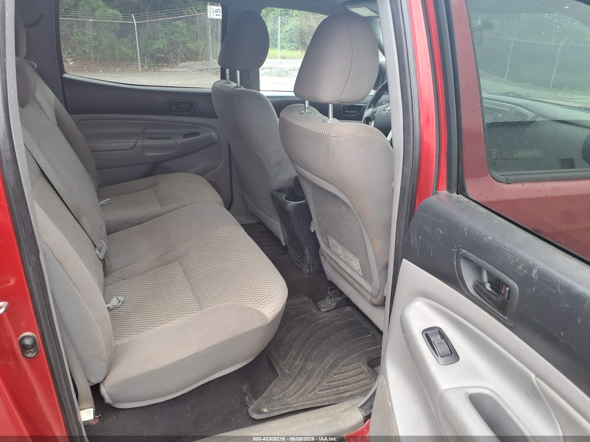 2014 Toyota Tacoma Base V6 Red vin: 3TMLU4EN9EM162453