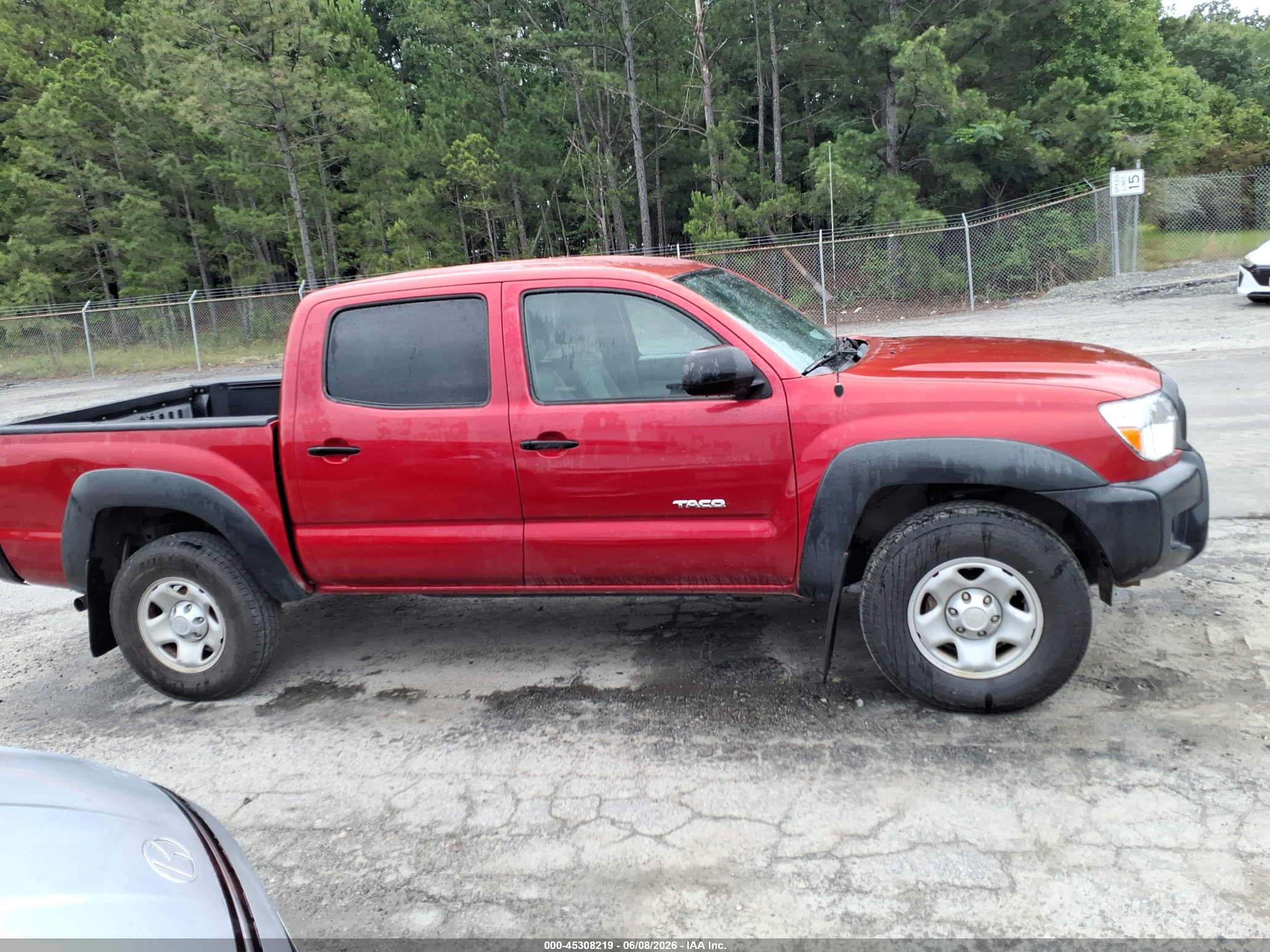 2014 Toyota Tacoma Base V6 Red vin: 3TMLU4EN9EM162453