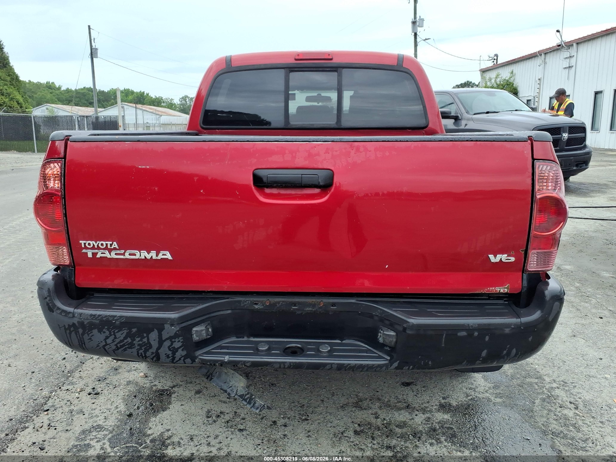 2014 Toyota Tacoma Base V6 Red vin: 3TMLU4EN9EM162453