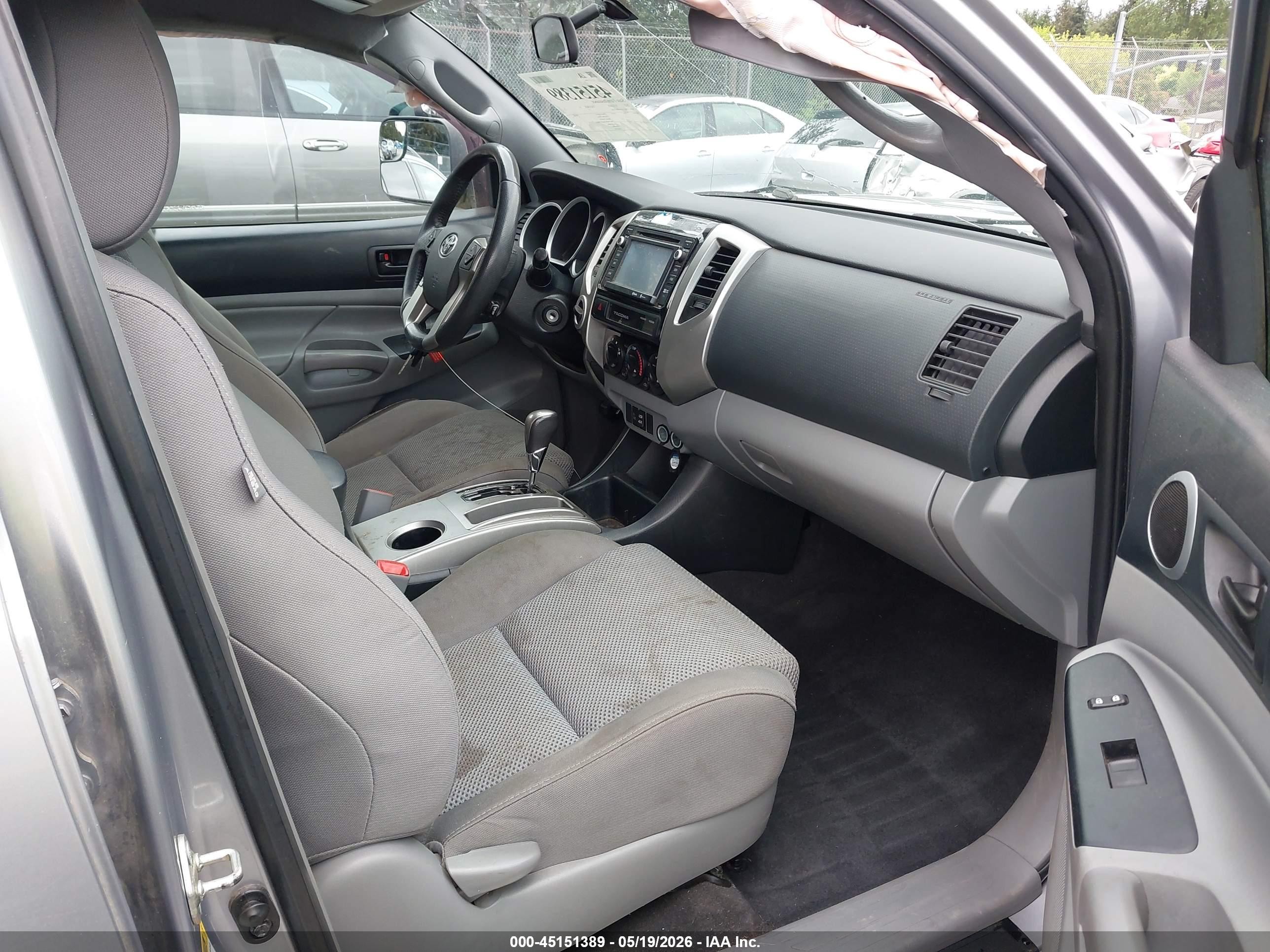 2015 Toyota Tacoma Base V6 Gray vin: 3TMLU4EN9FM164561