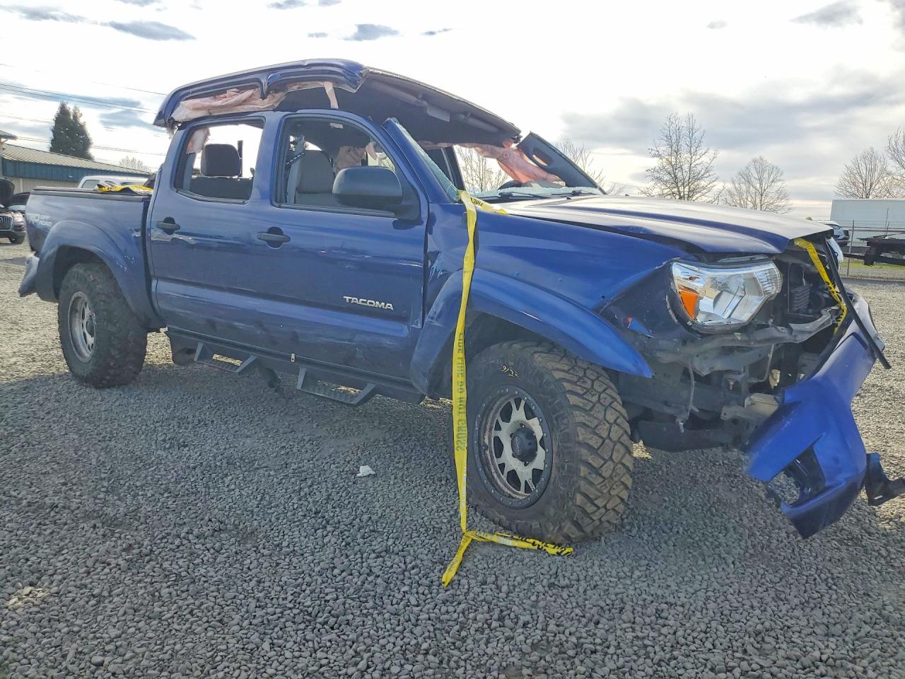 2015 Toyota Tacoma V6 Blue vin: 3TMLU4EN9FM171753