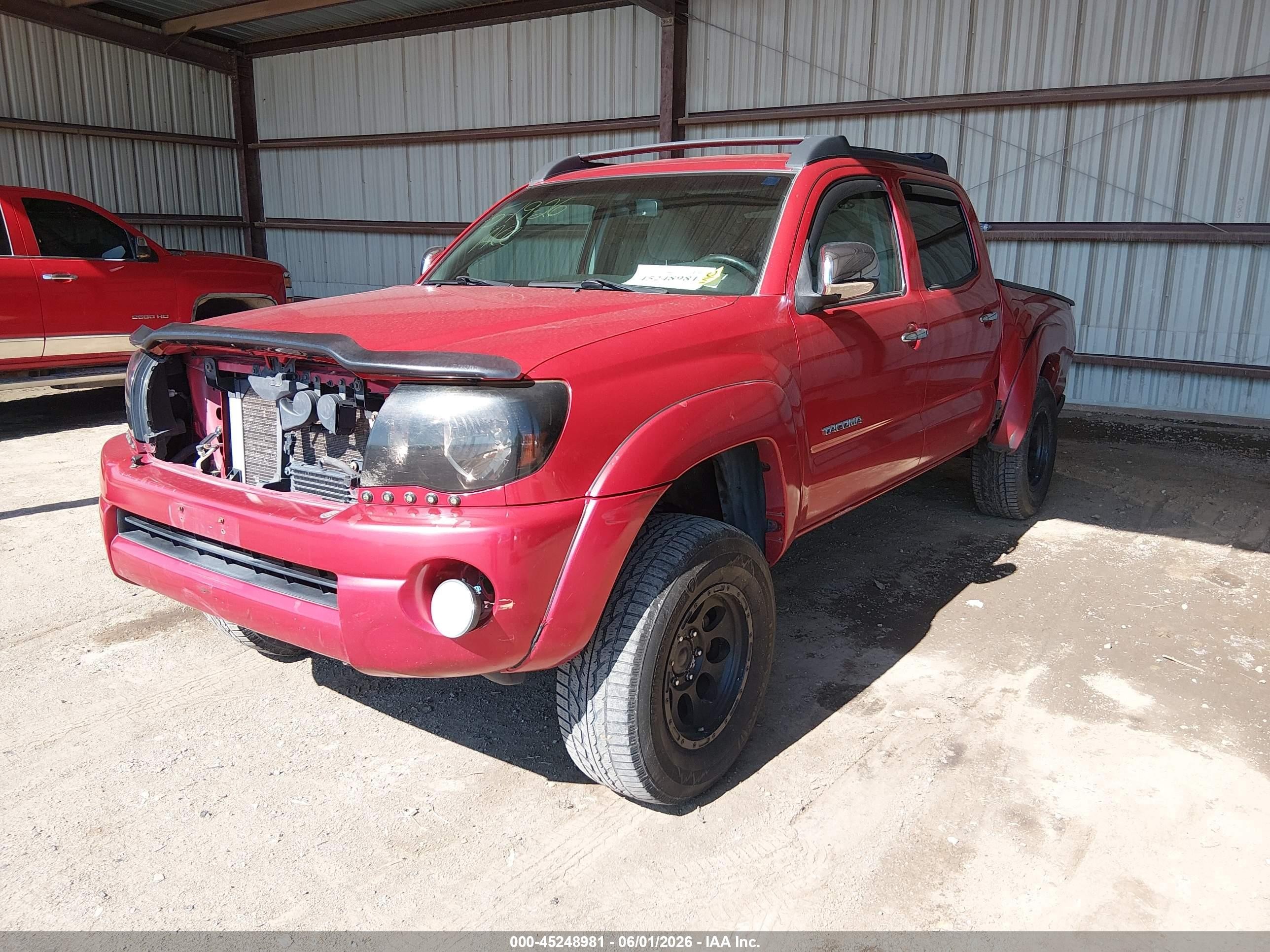 2010 Toyota Tacoma Base V6 Красный vin: 3TMLU4ENXAM054255