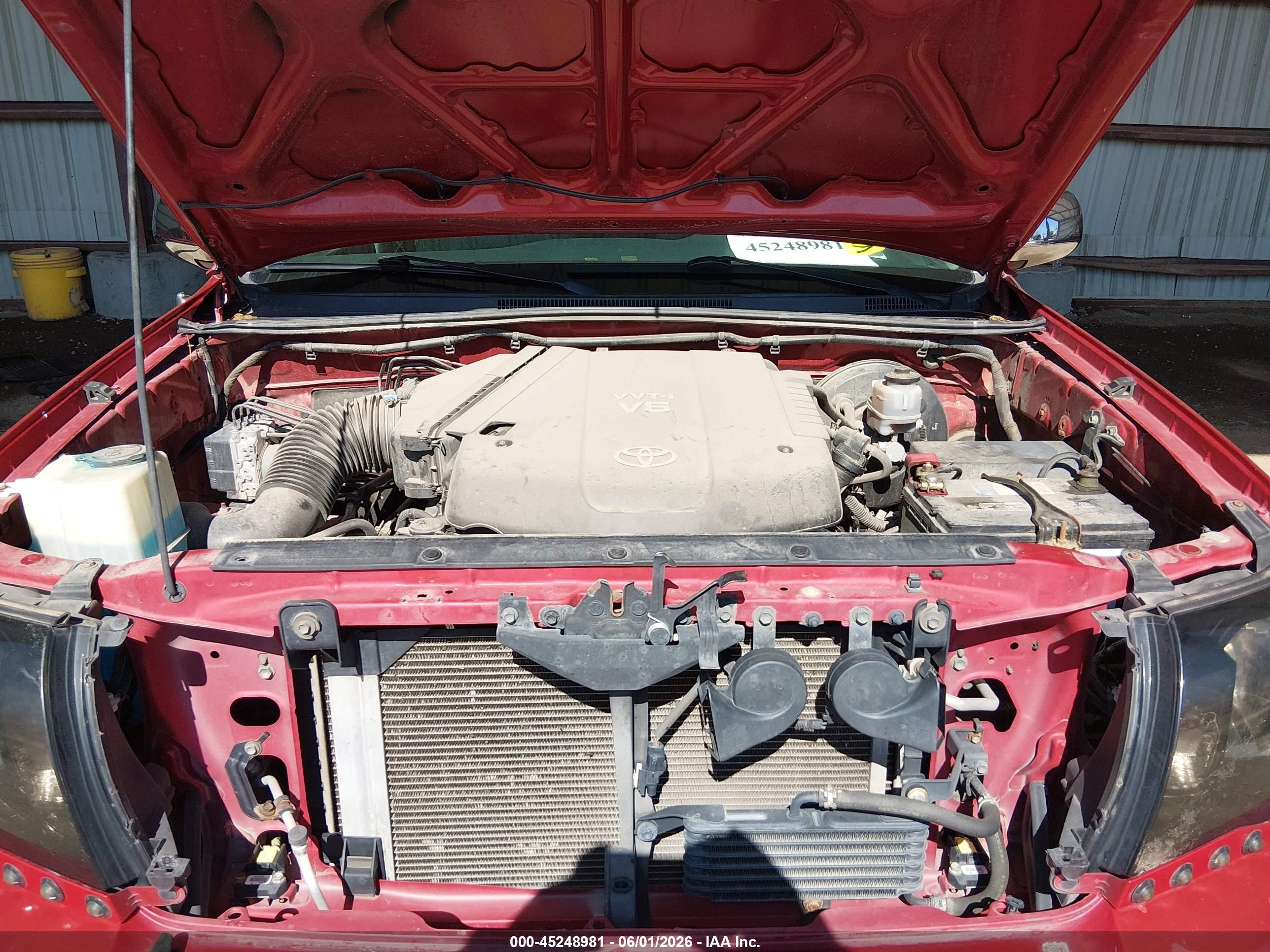 2010 Toyota Tacoma Base V6 Красный vin: 3TMLU4ENXAM054255